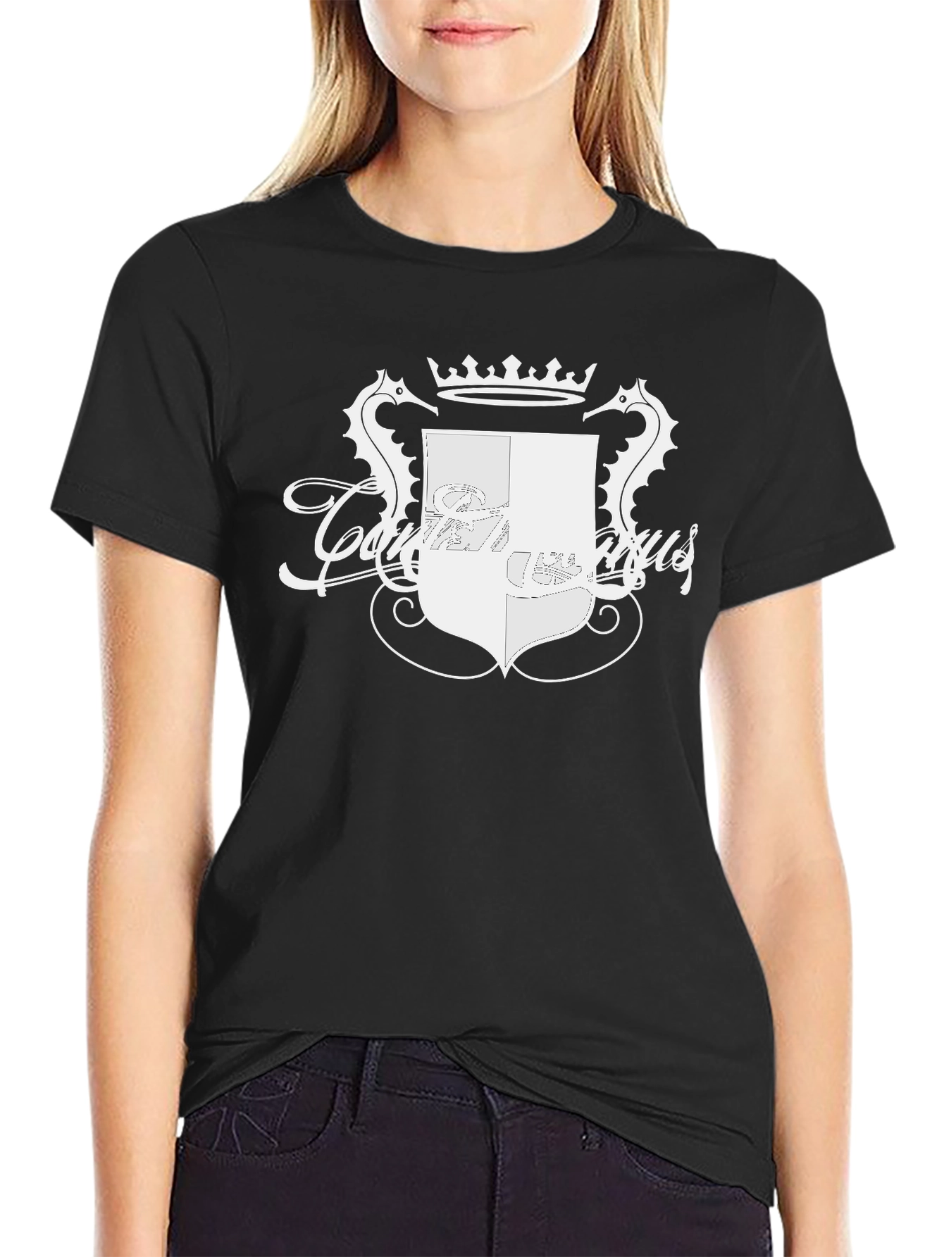 Couriamus Black Graphic Tee