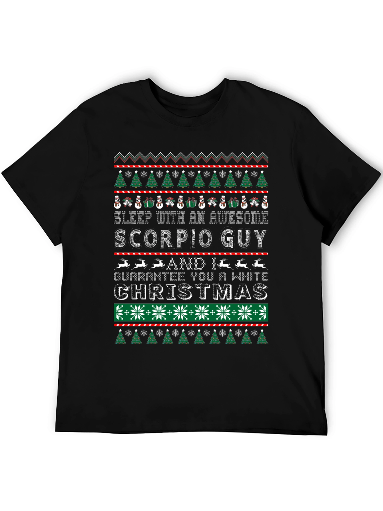 Awesome Scorpio Guy Christmas T-Shirt