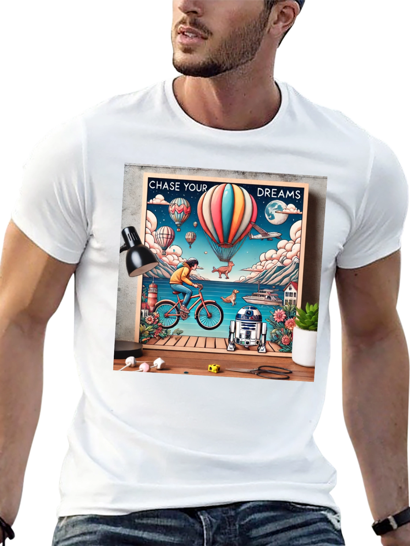 Chase Your Dreams Graphic Tee - Inspiring Design
