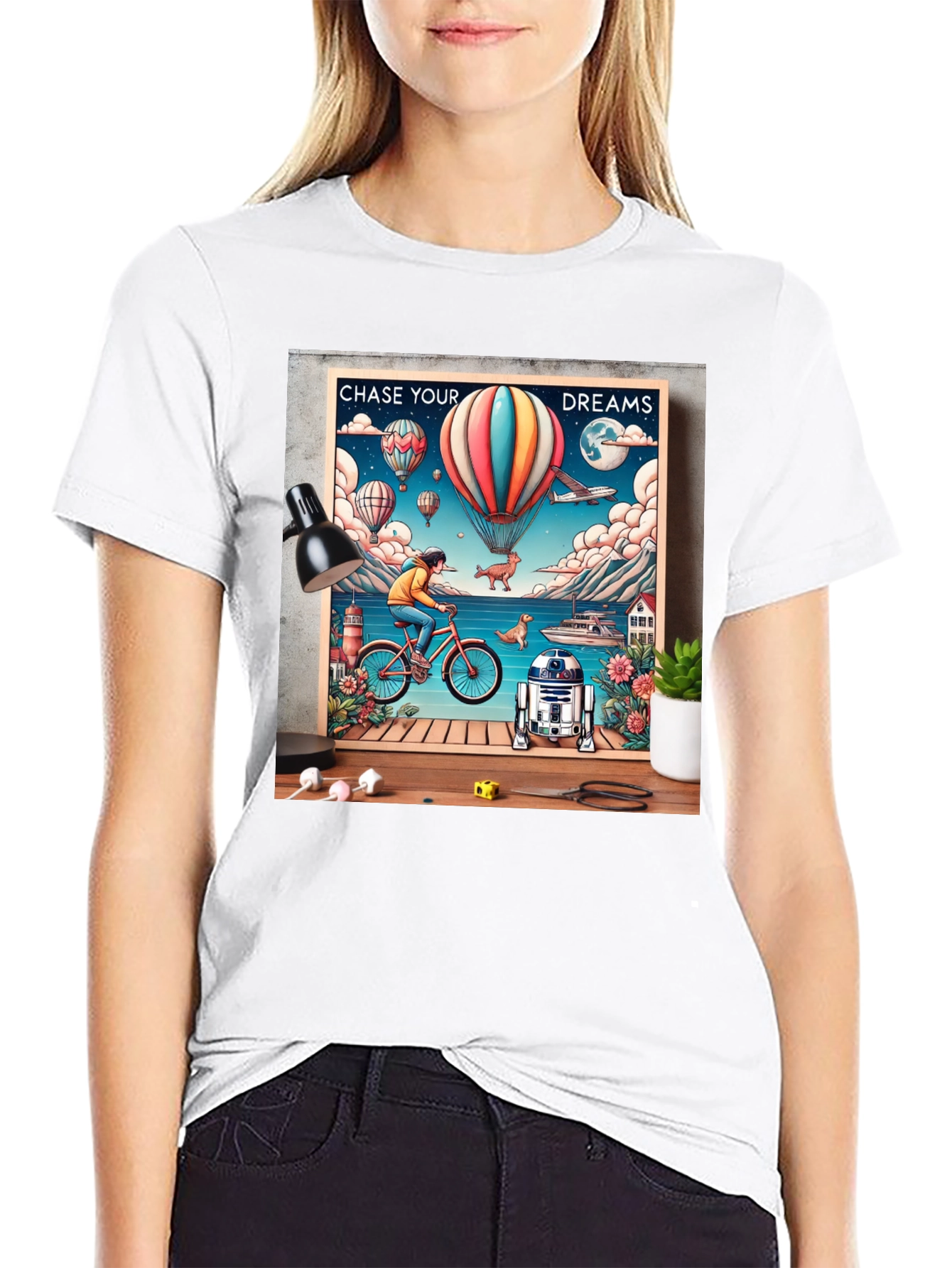 Chase Your Dreams Graphic Tee - Inspiring Design