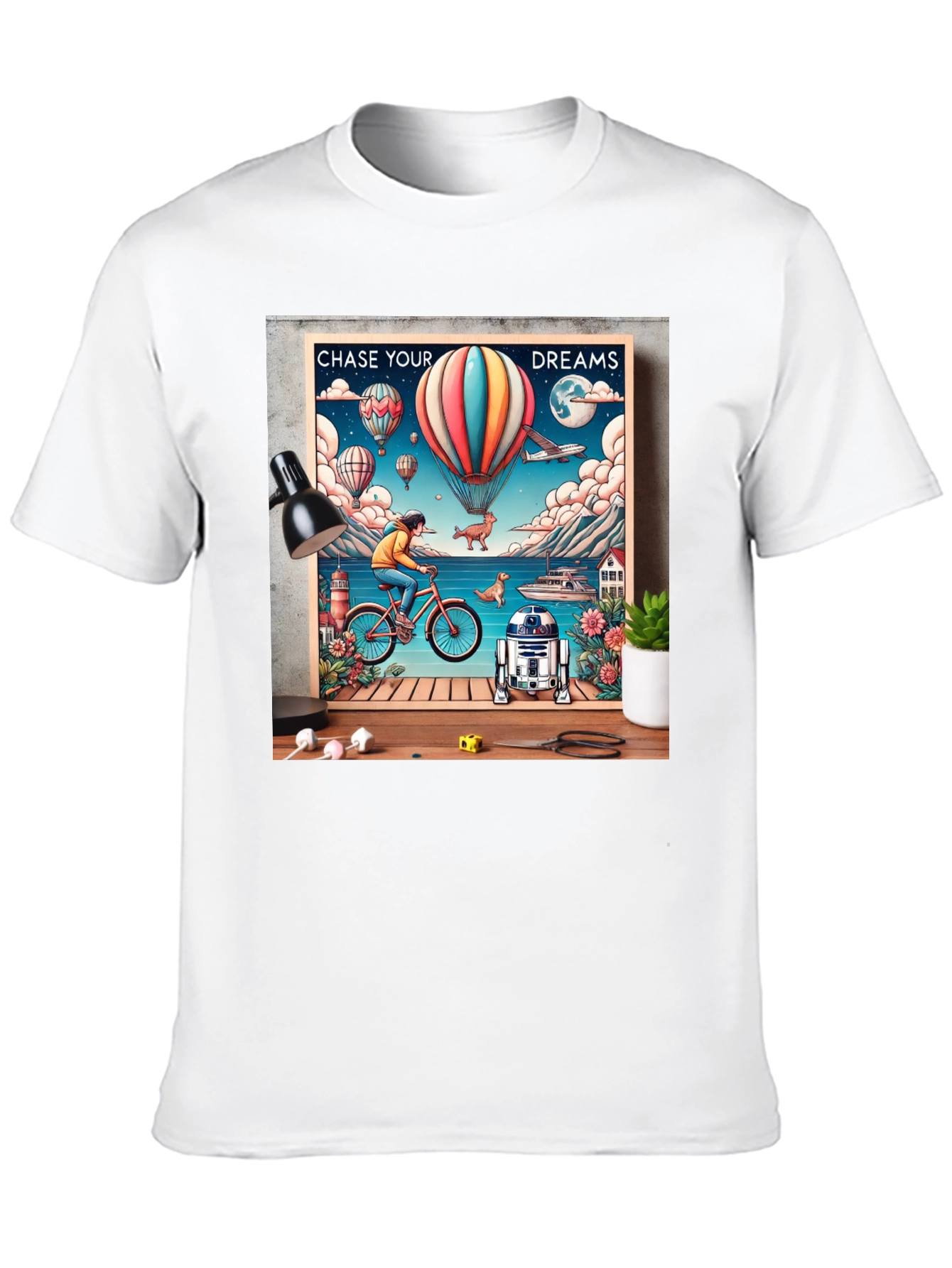 Chase Your Dreams Graphic Tee - Inspiring Design