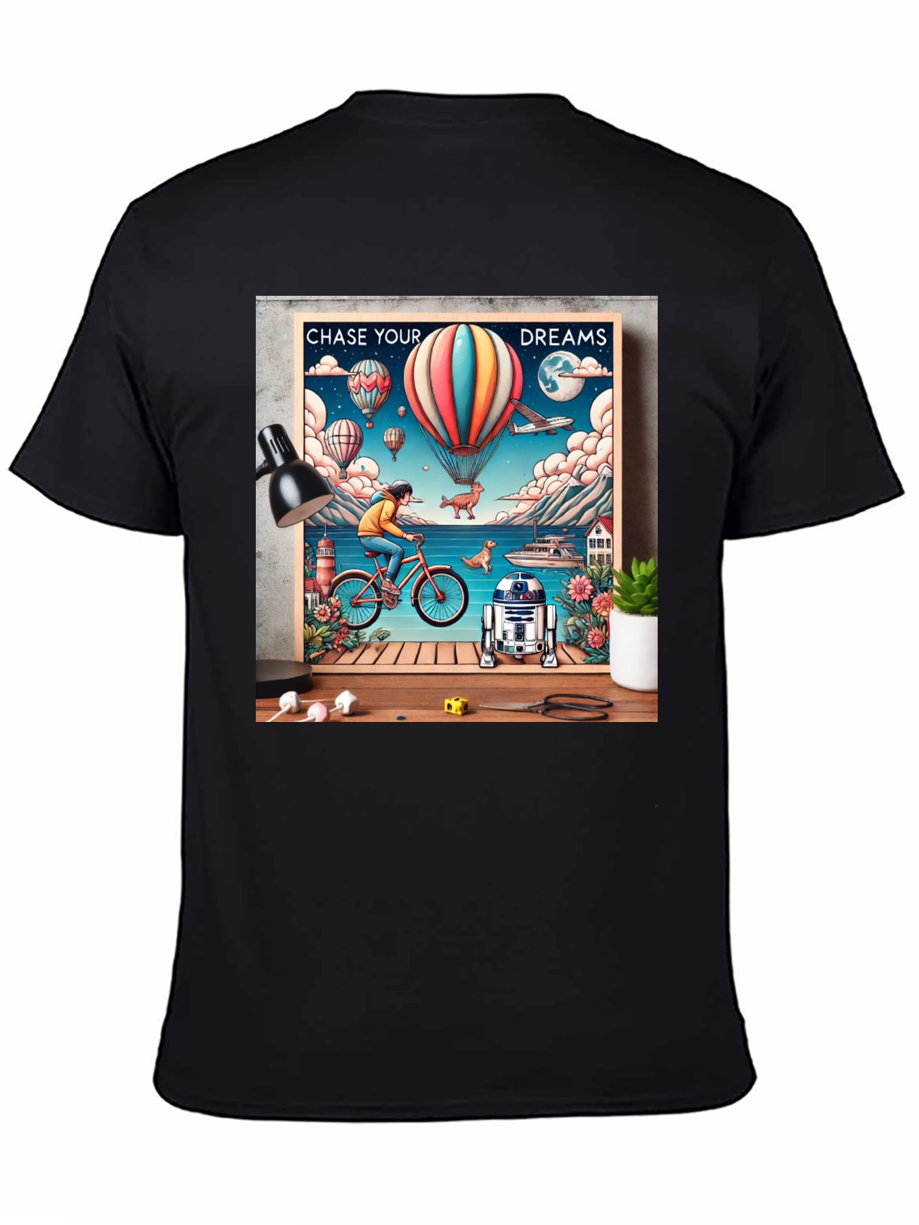 Chase Your Dreams Graphic Tee - Inspiring Design