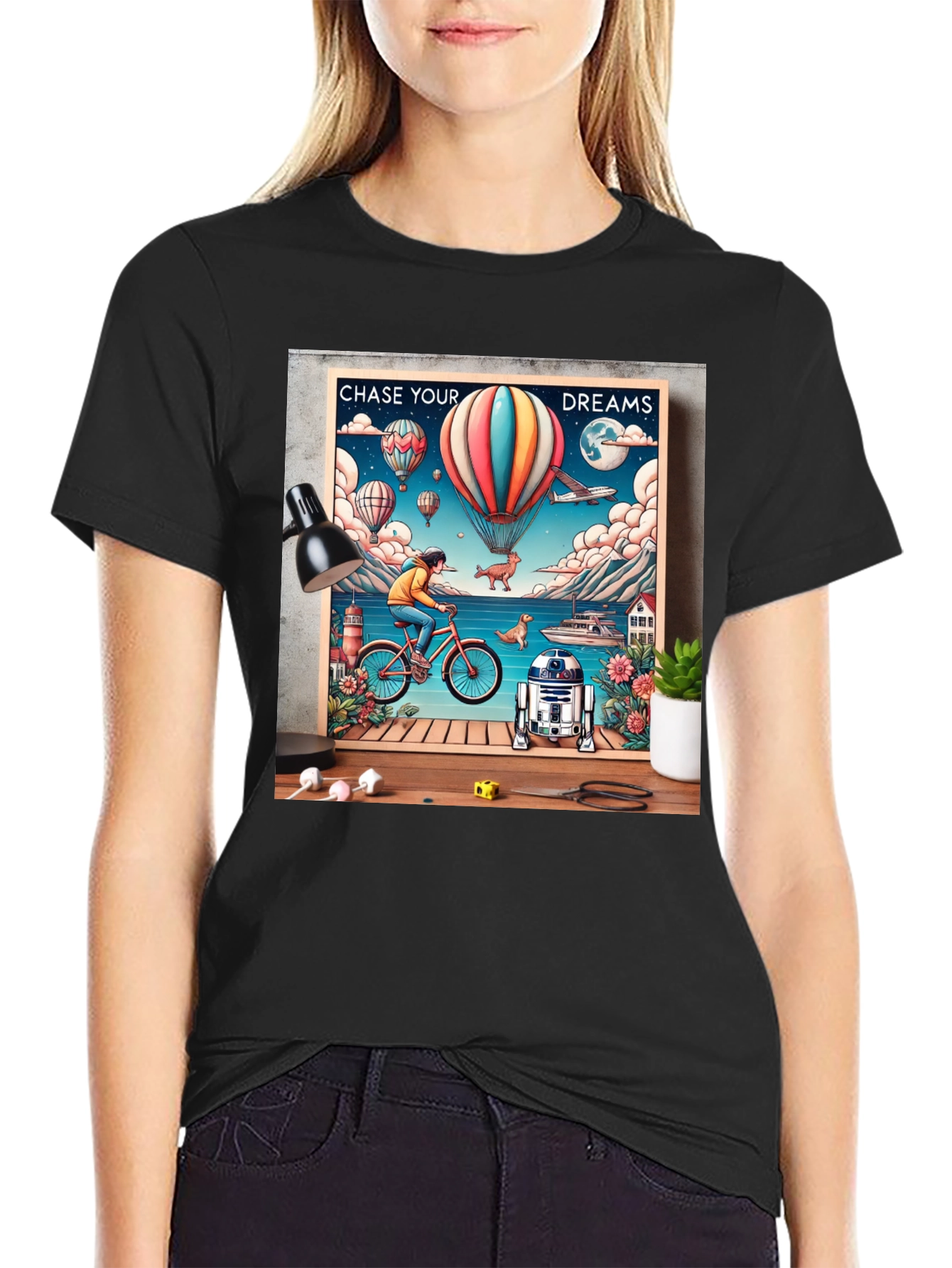 Chase Your Dreams Graphic Tee - Inspiring Design
