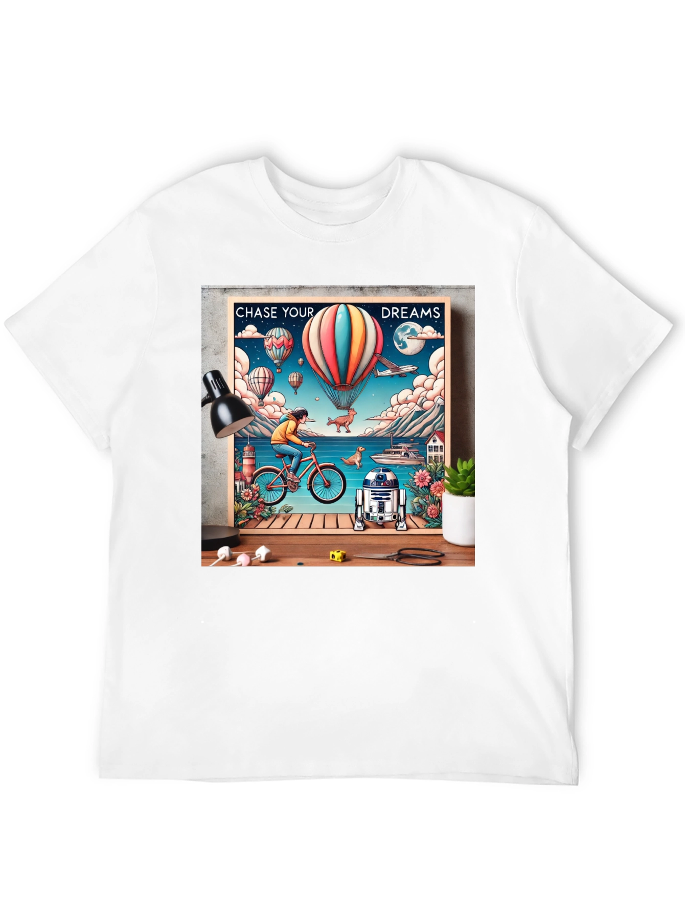 Chase Your Dreams Graphic Tee - Inspiring Design