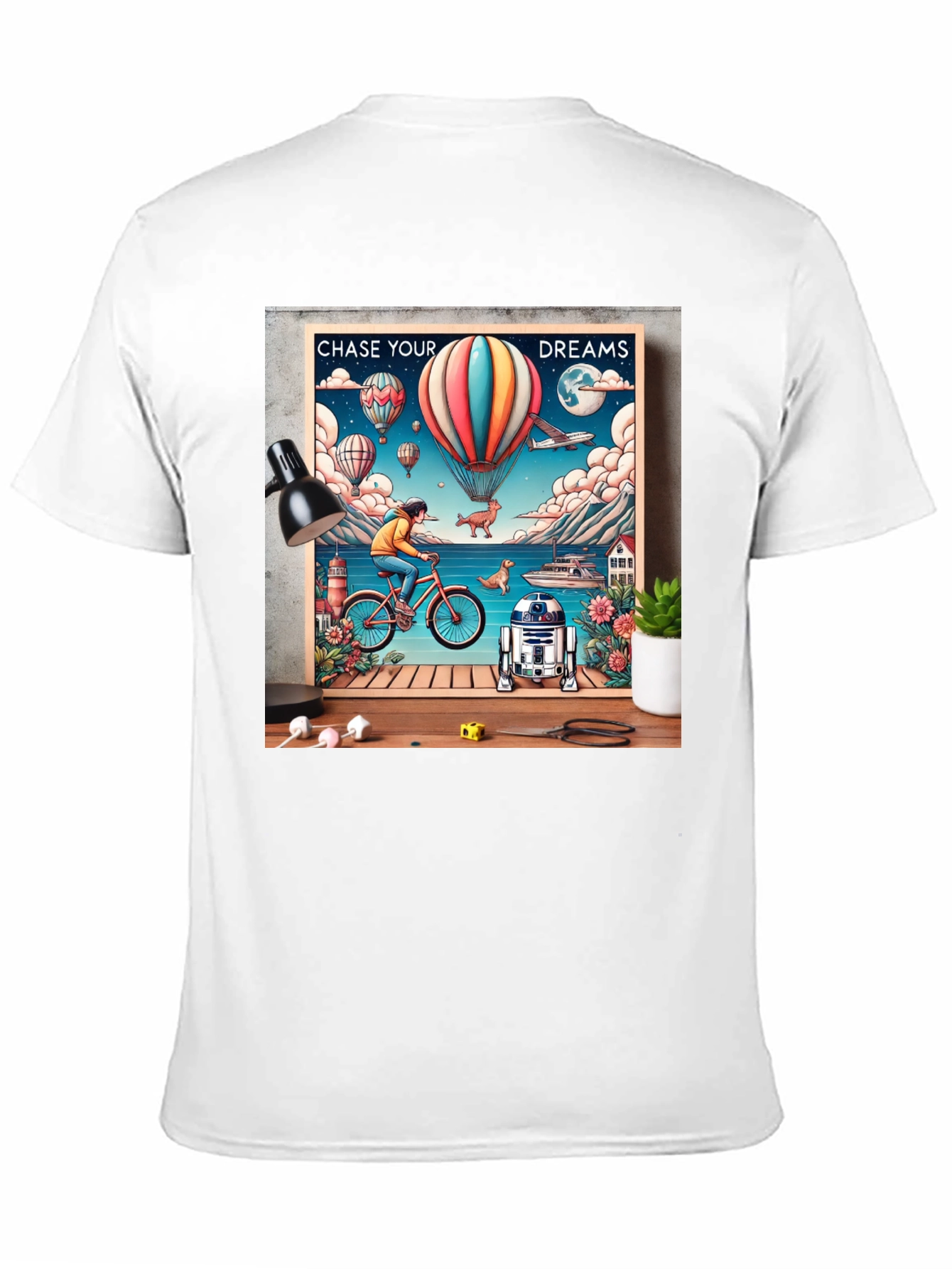 Chase Your Dreams Graphic Tee - Inspiring Design
