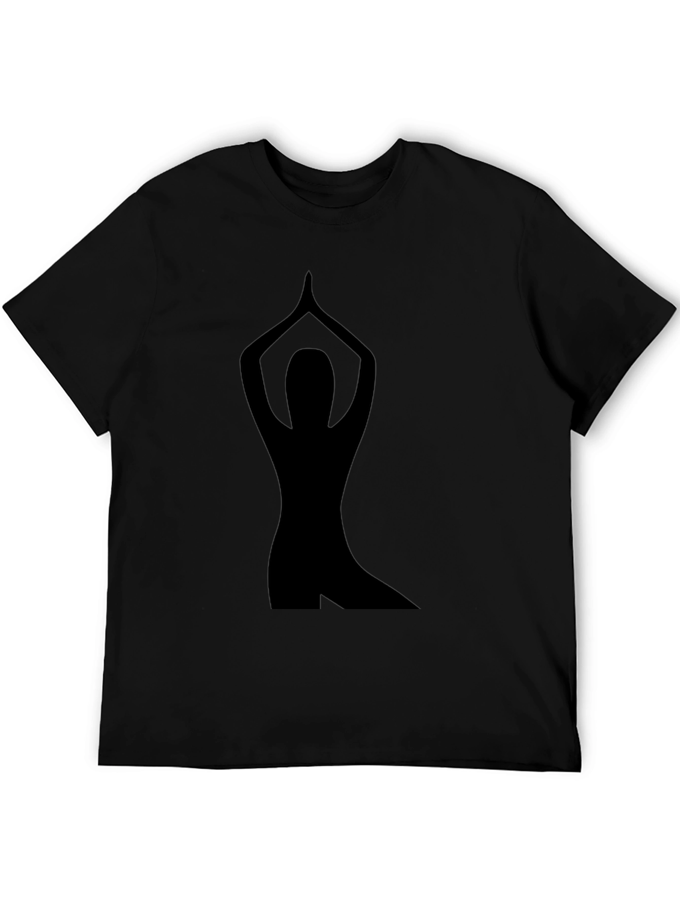 Yoga Pose Graphic Tee - Black