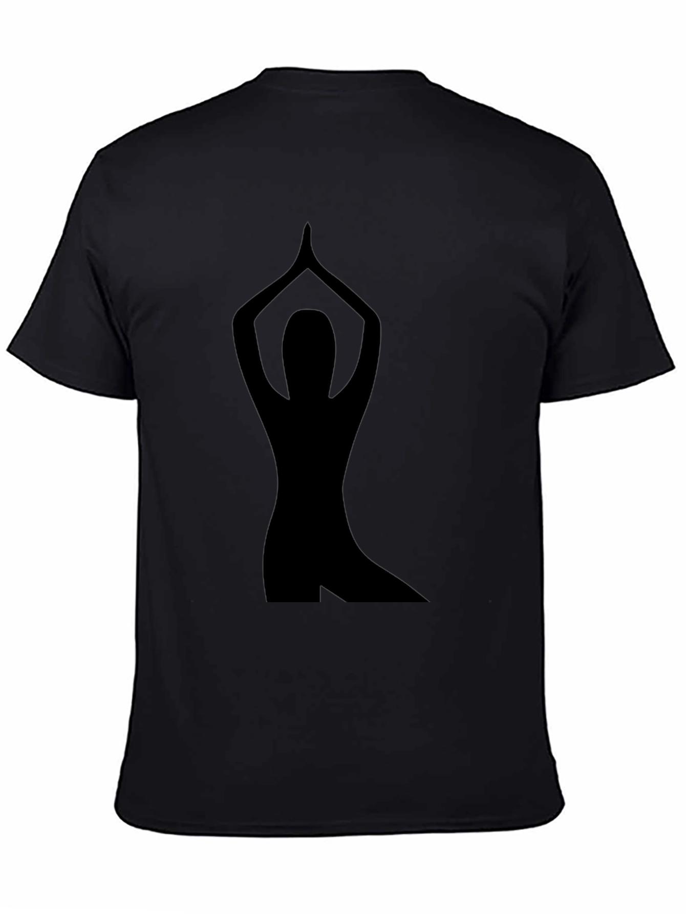 Yoga Pose Graphic Tee - Black