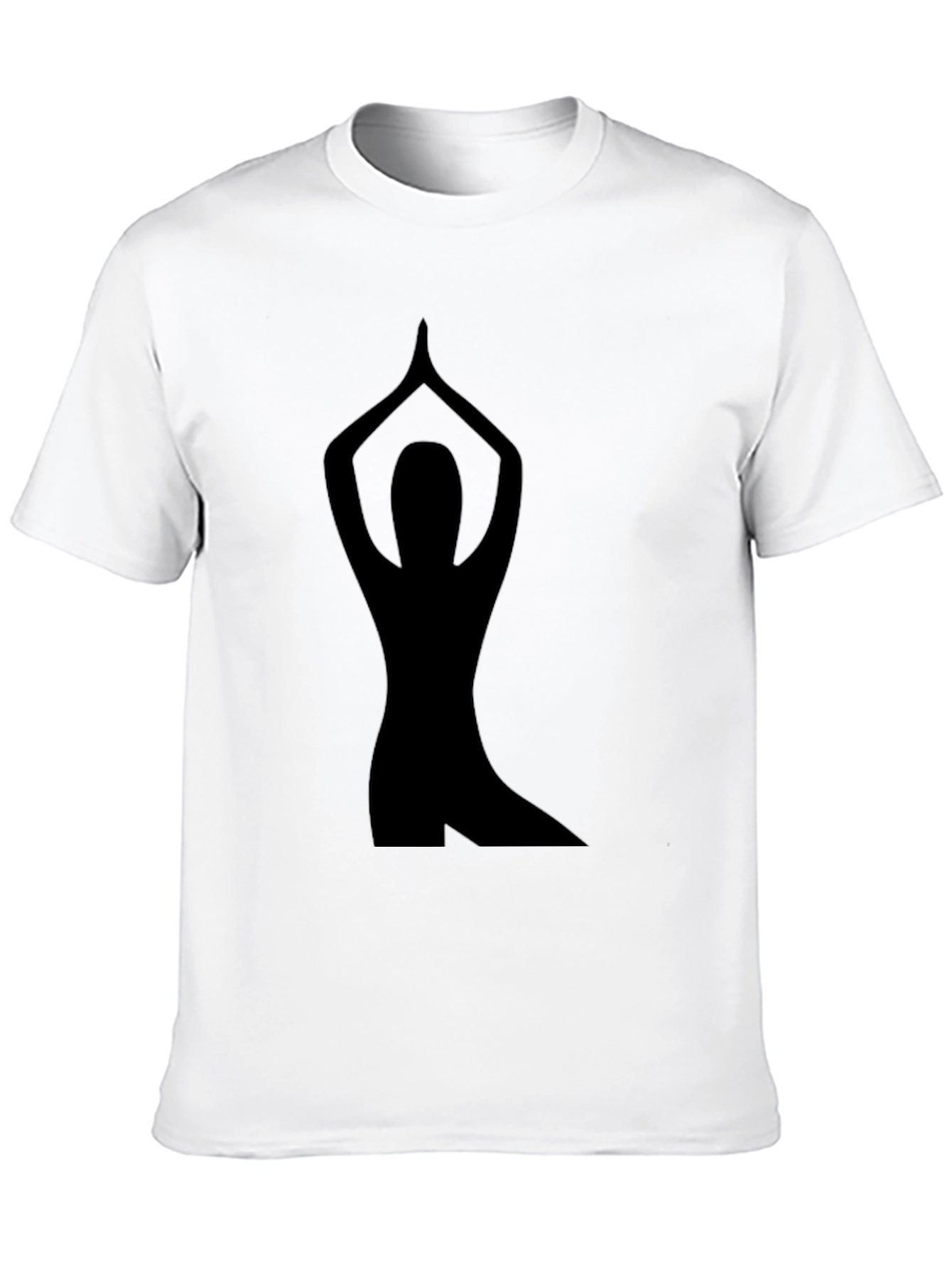Yoga Pose Graphic Tee - Black