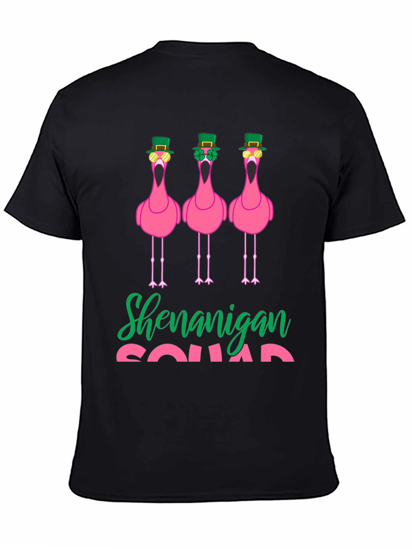 St. Patricks Day Flamingo Shenanigan Squad T-Shirt