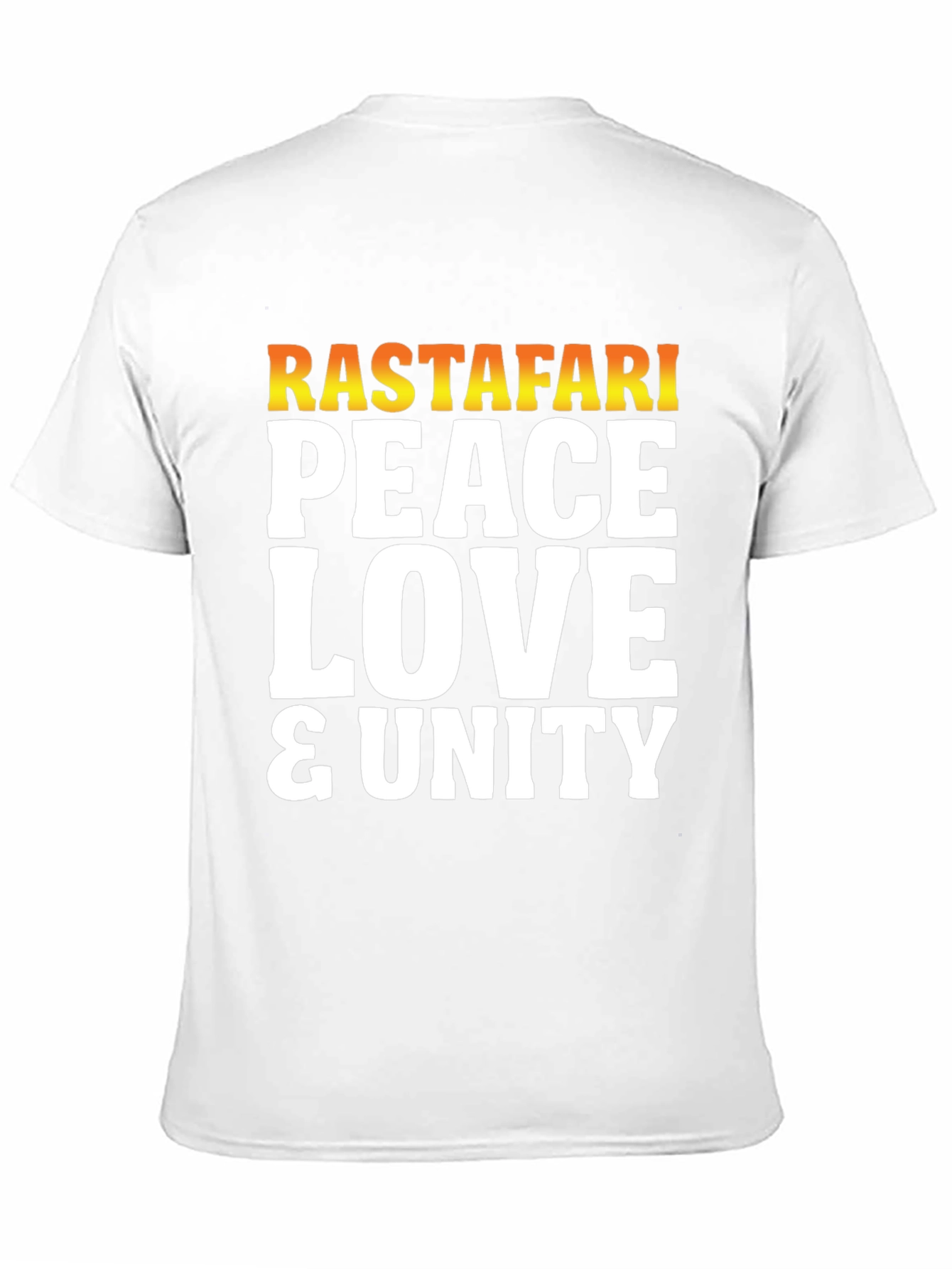 Rastafari Peace Love & Unity Graphic T-Shirt