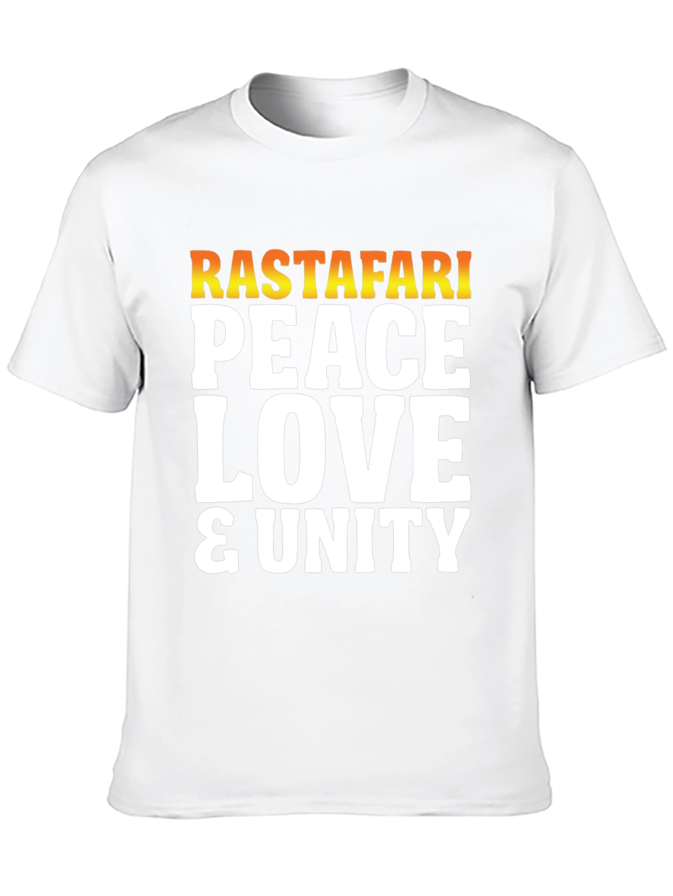 Rastafari Peace Love & Unity Graphic T-Shirt