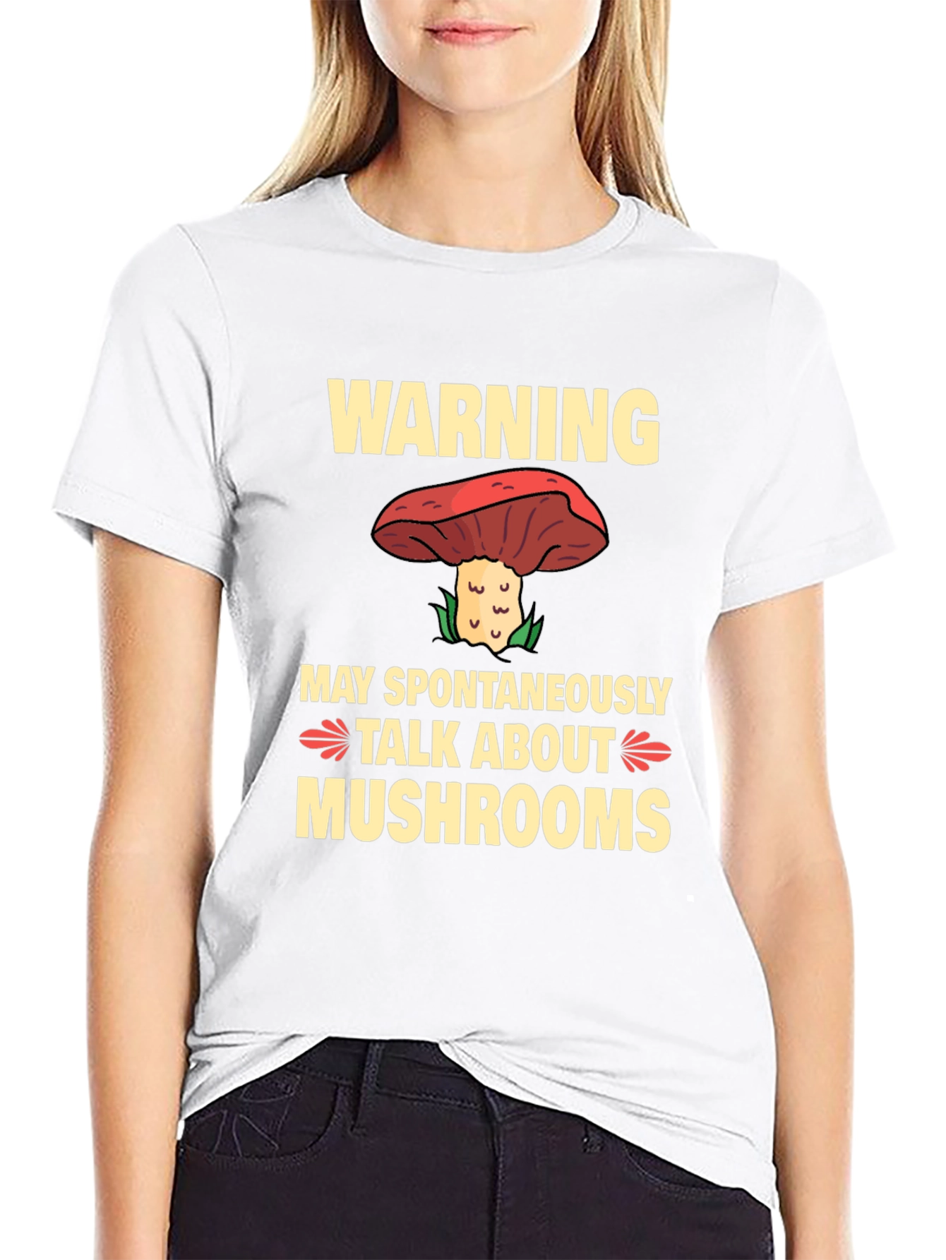 Warning May Spontaneously Talk About Mushrooms T-Shirt