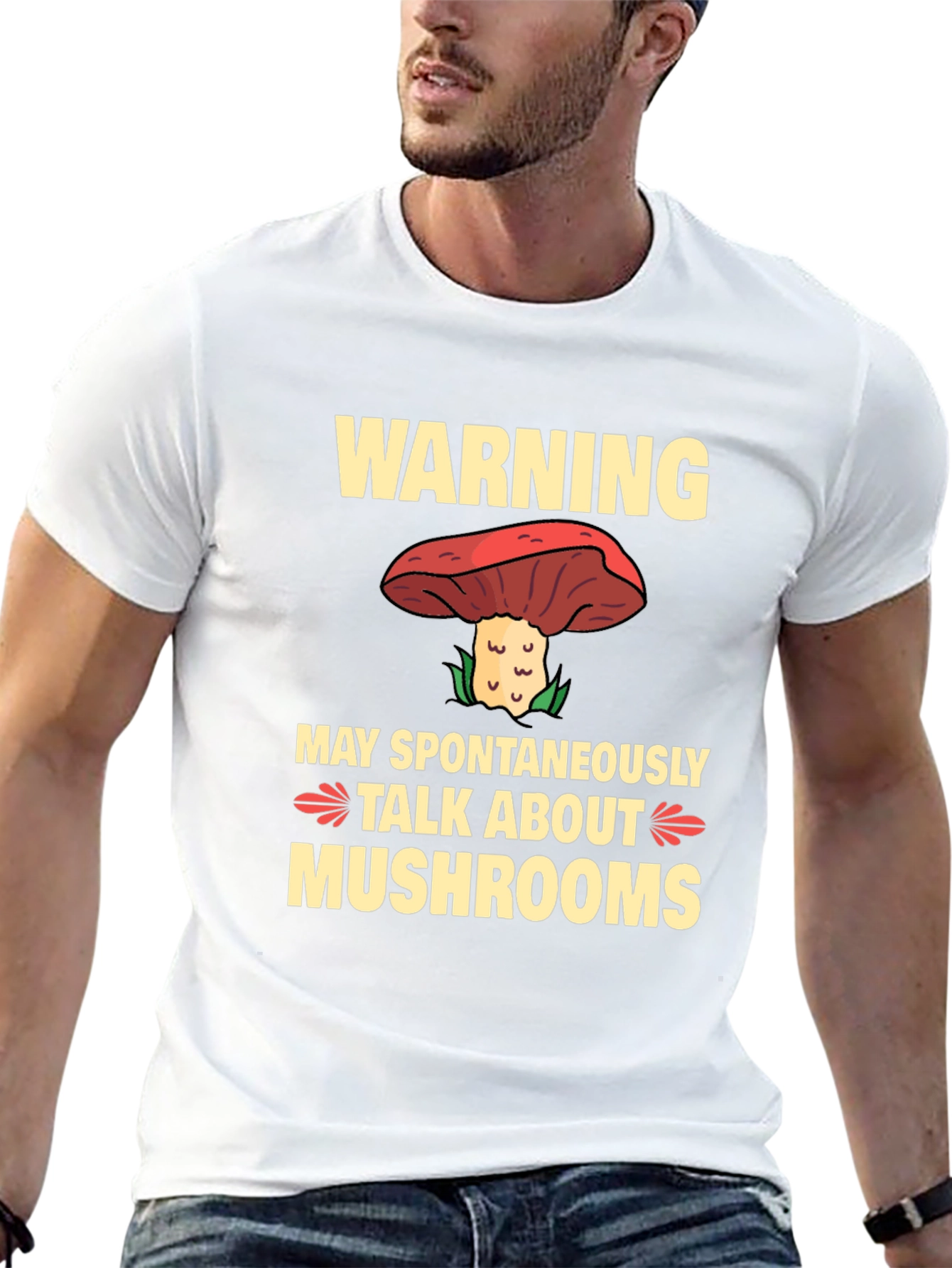 Warning May Spontaneously Talk About Mushrooms T-Shirt
