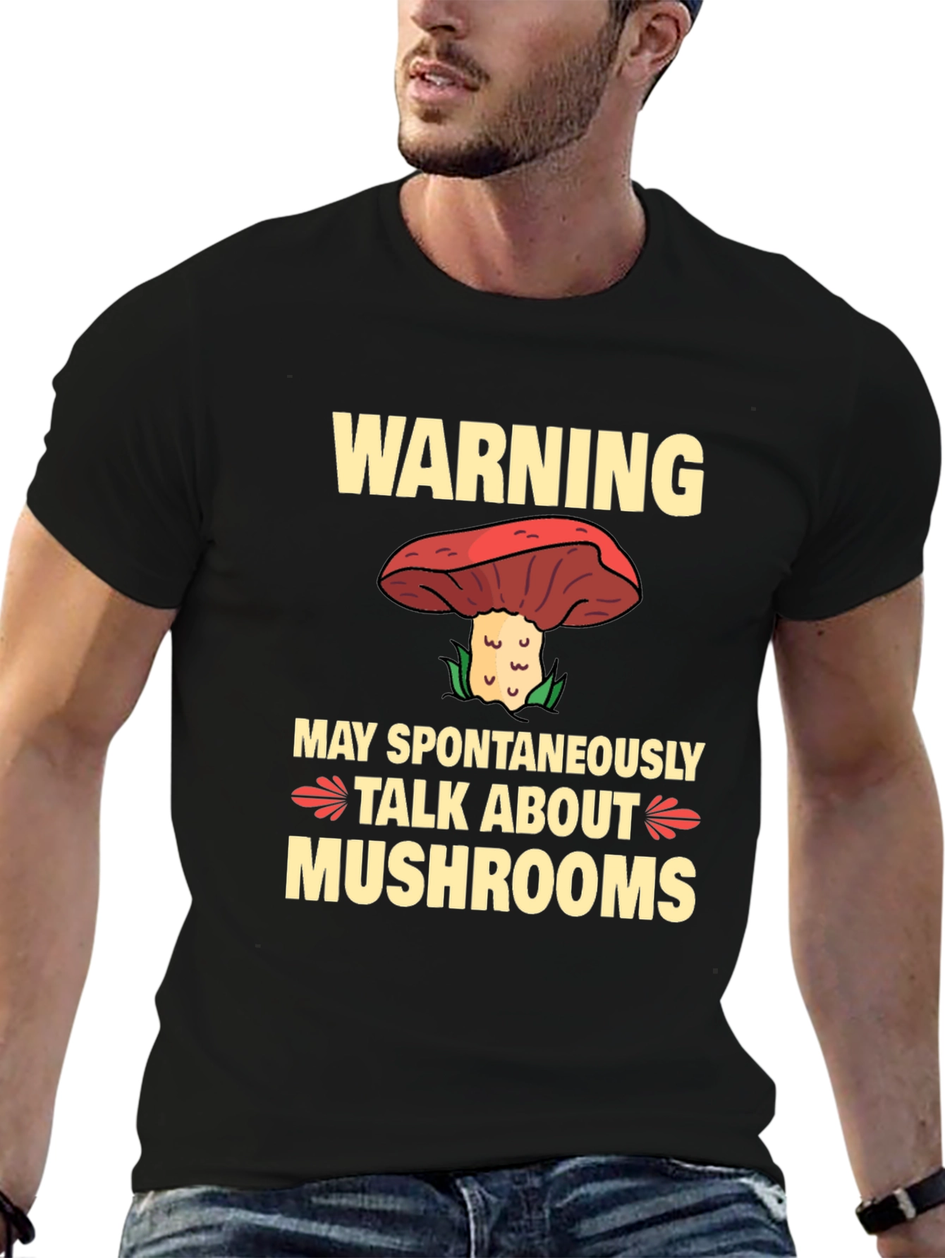 Warning May Spontaneously Talk About Mushrooms T-Shirt