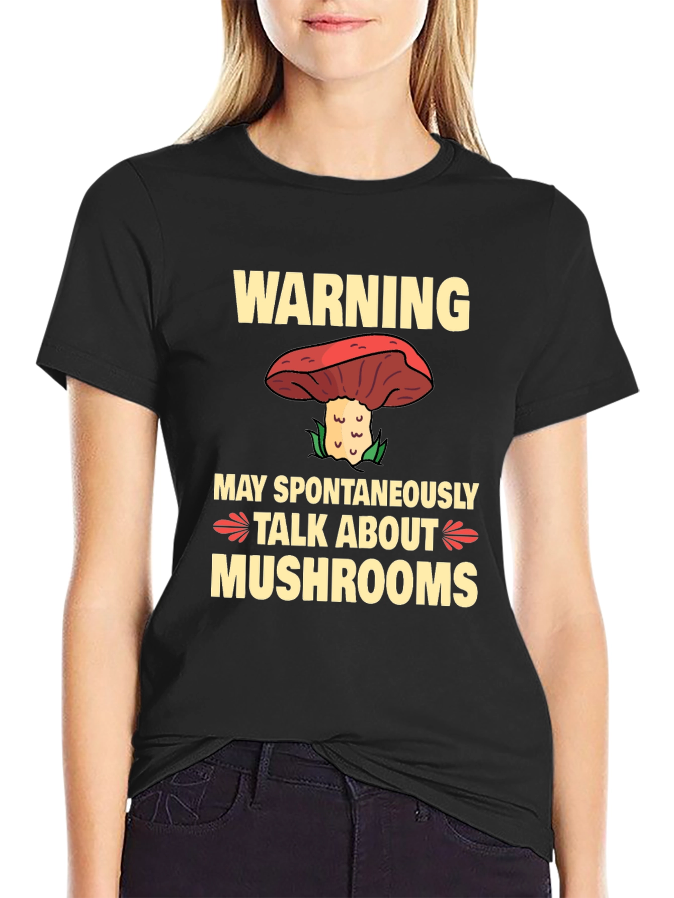 Warning May Spontaneously Talk About Mushrooms T-Shirt