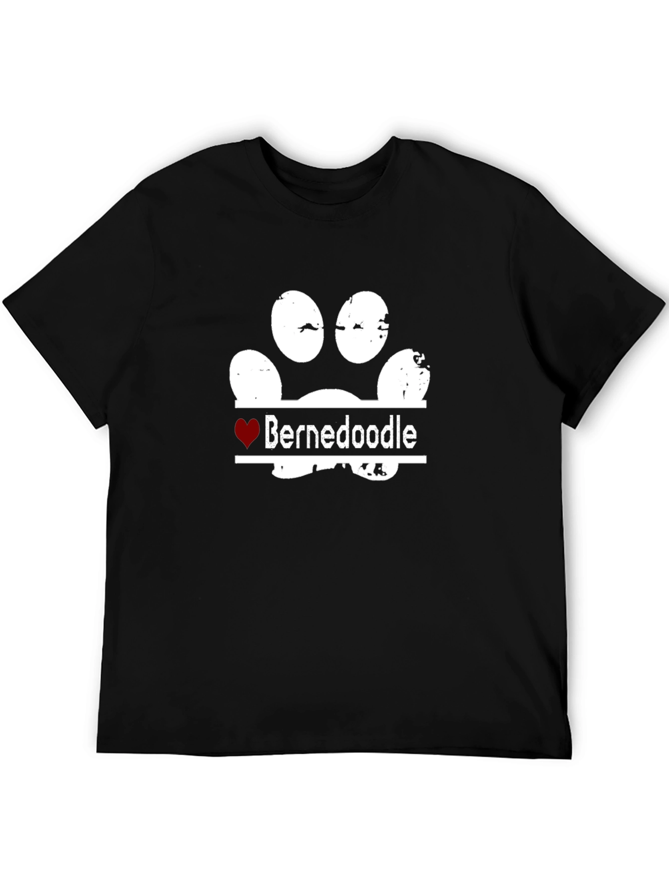 Bernedoodle Paw Print T-Shirt - Dog Lover Tee