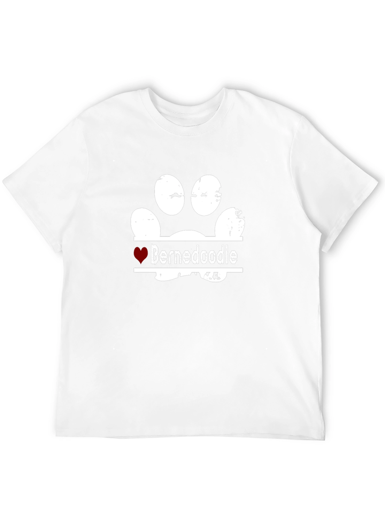 Bernedoodle Paw Print T-Shirt - Dog Lover Tee