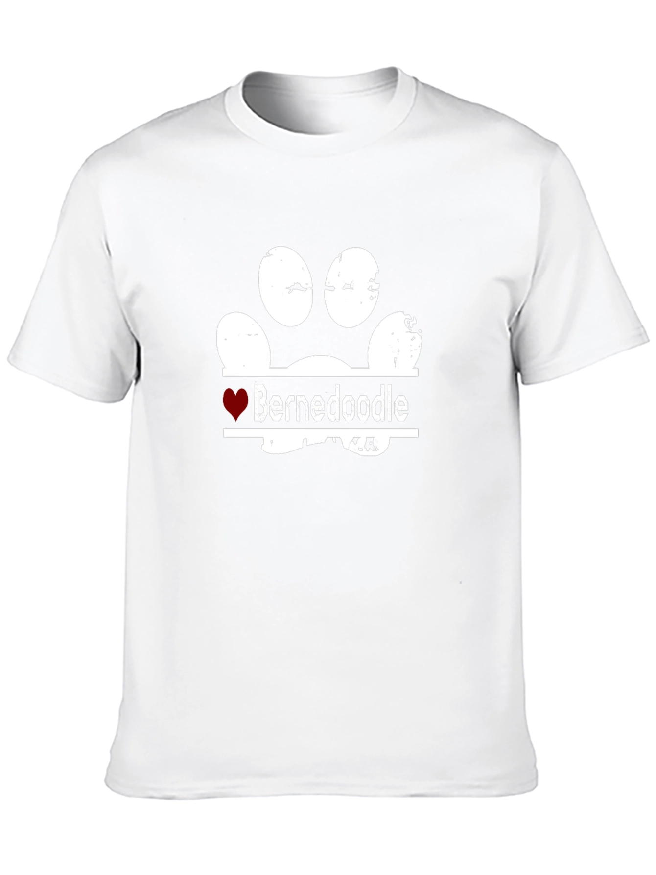 Bernedoodle Paw Print T-Shirt - Dog Lover Tee