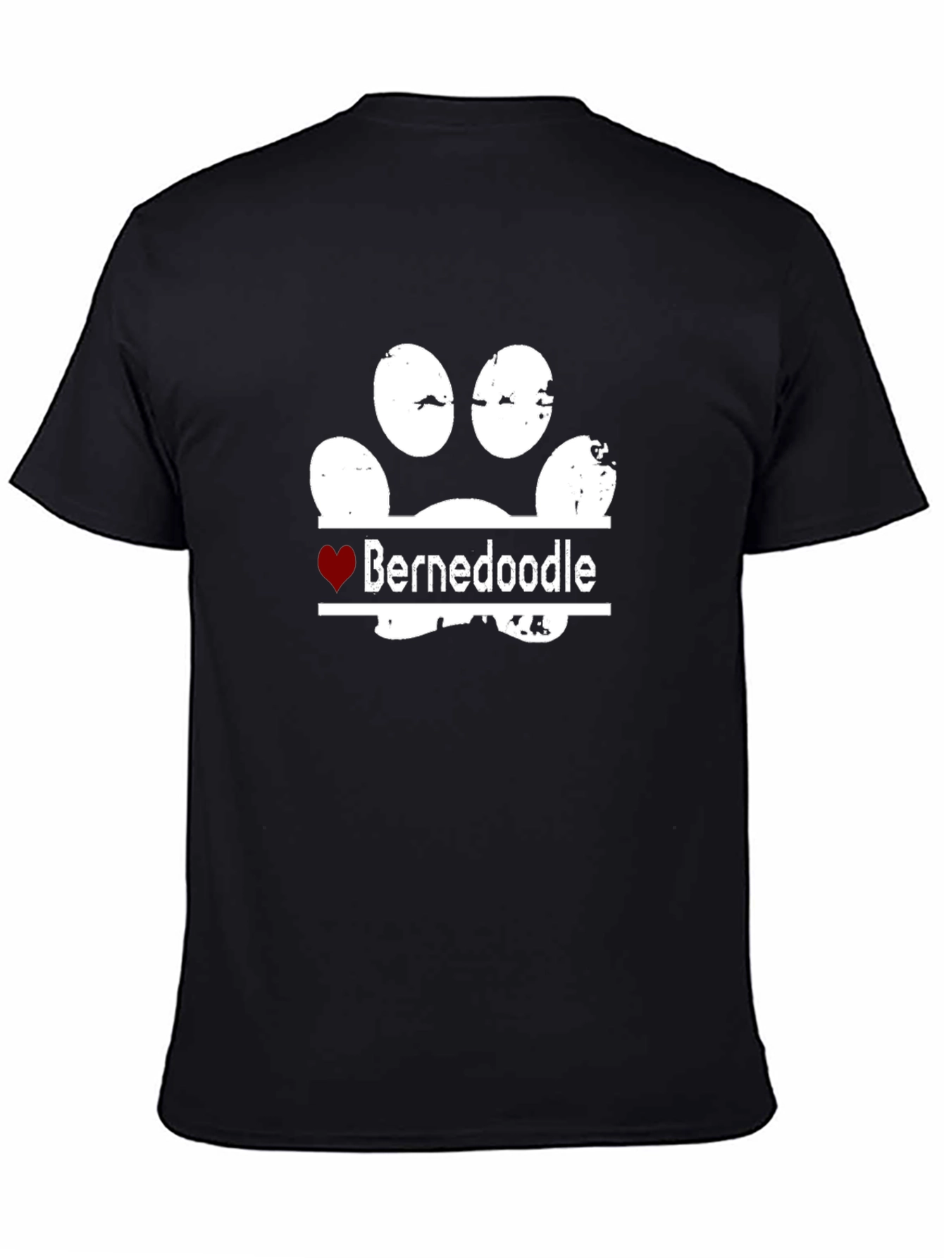 Bernedoodle Paw Print T-Shirt - Dog Lover Tee