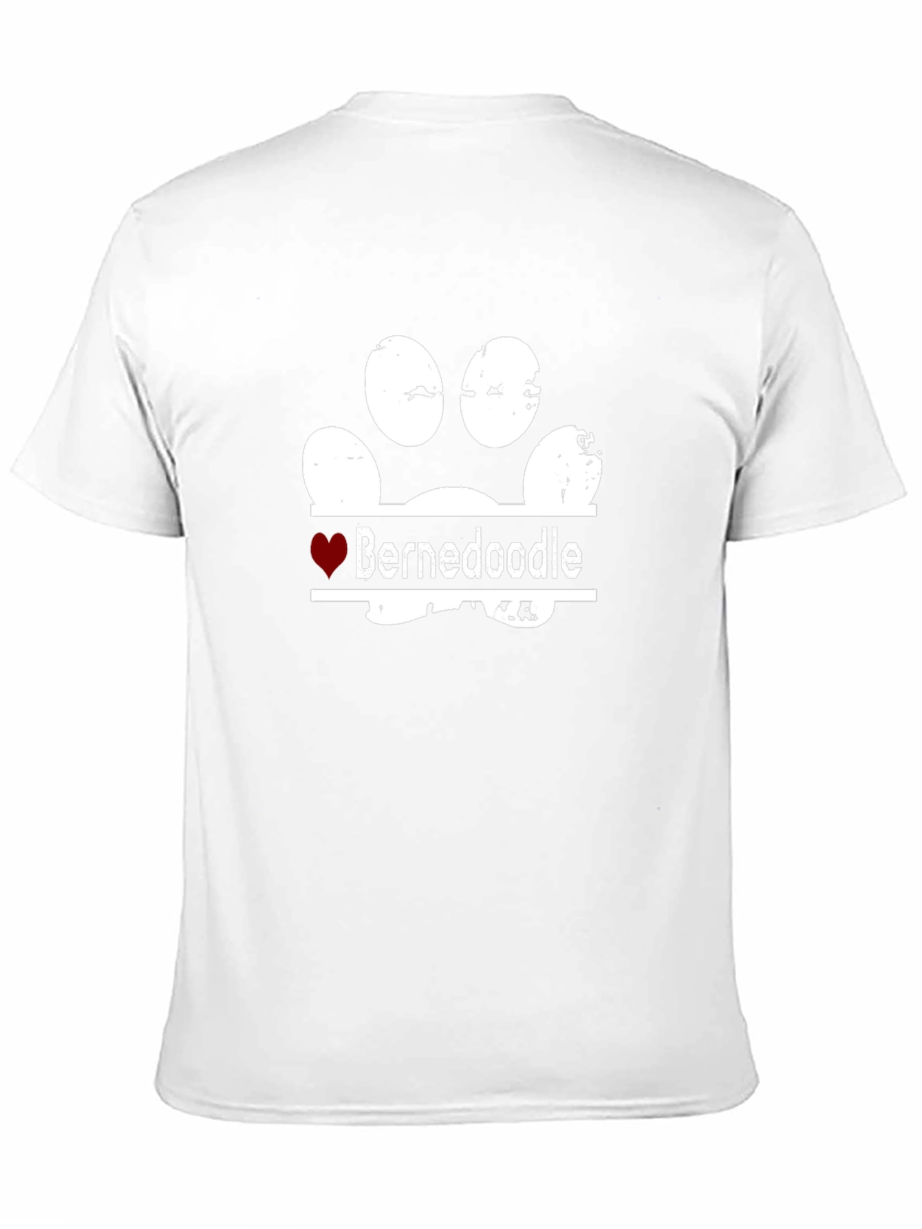 Bernedoodle Paw Print T-Shirt - Dog Lover Tee