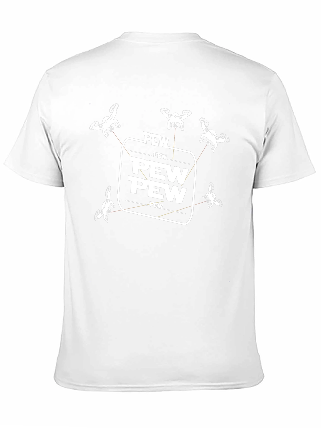 Drone Pew Pew T-Shirt - Black Graphic Tee