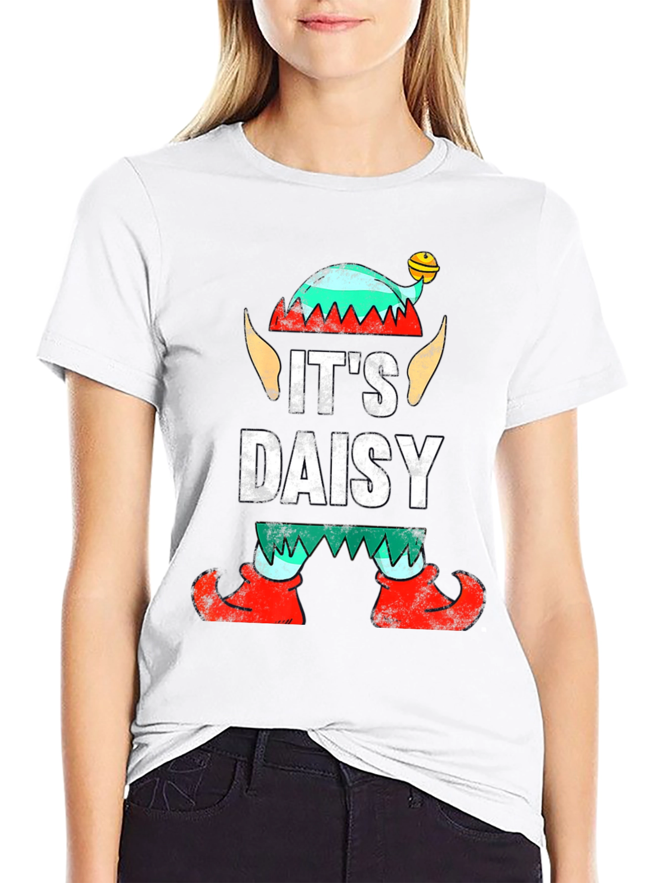 Its Daisy Elf Christmas T-Shirt