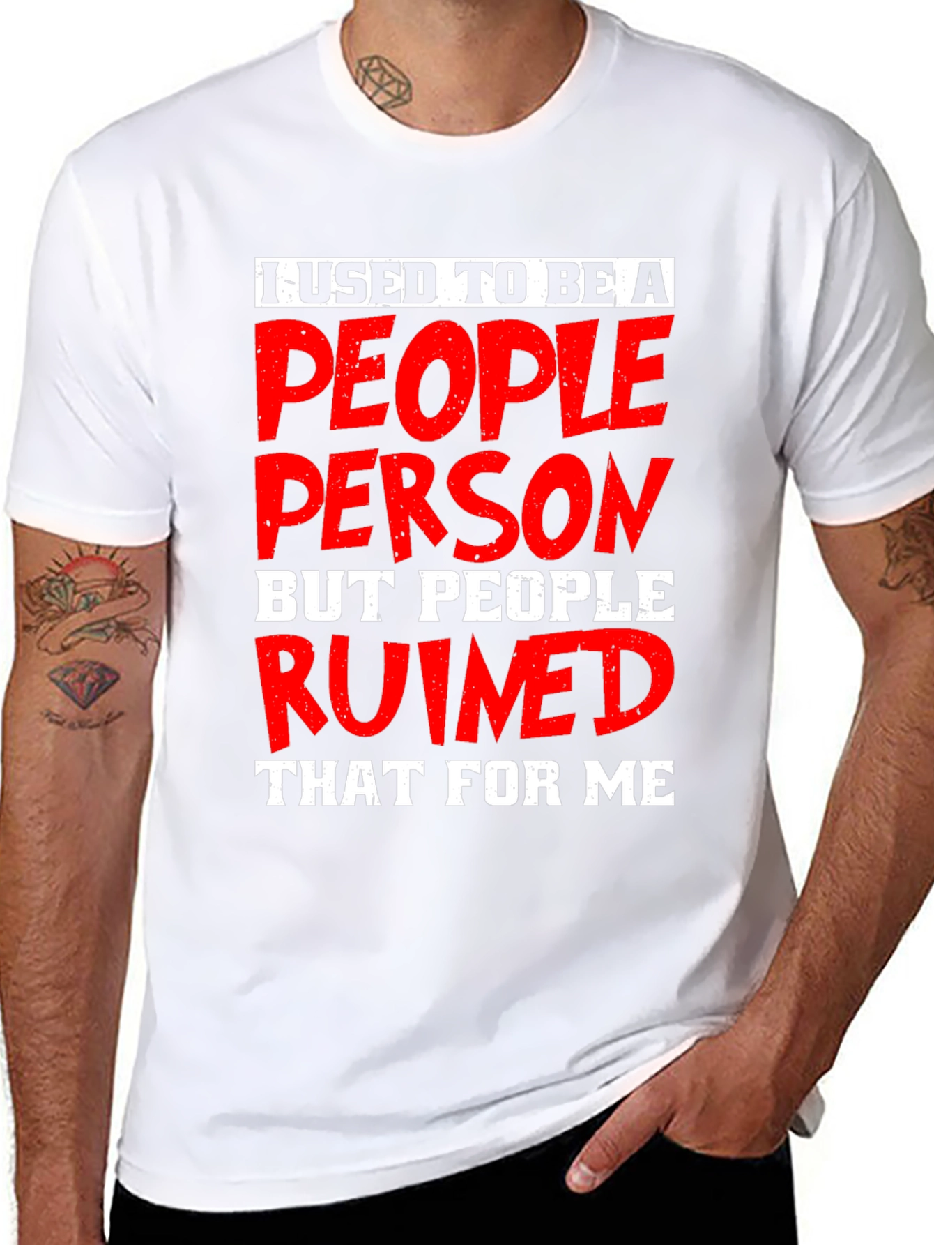 People Person Ruined Me Graphic T-Shirt