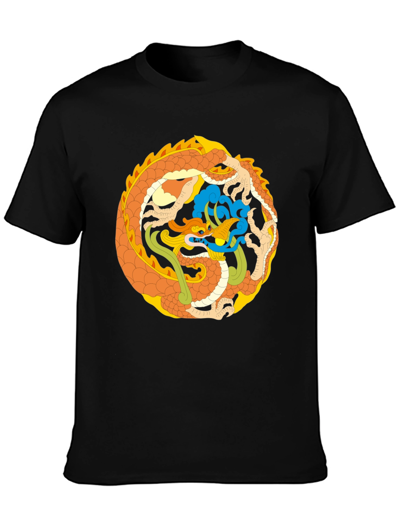 Dragon Circle Graphic Tee - Stylish & Unique Design