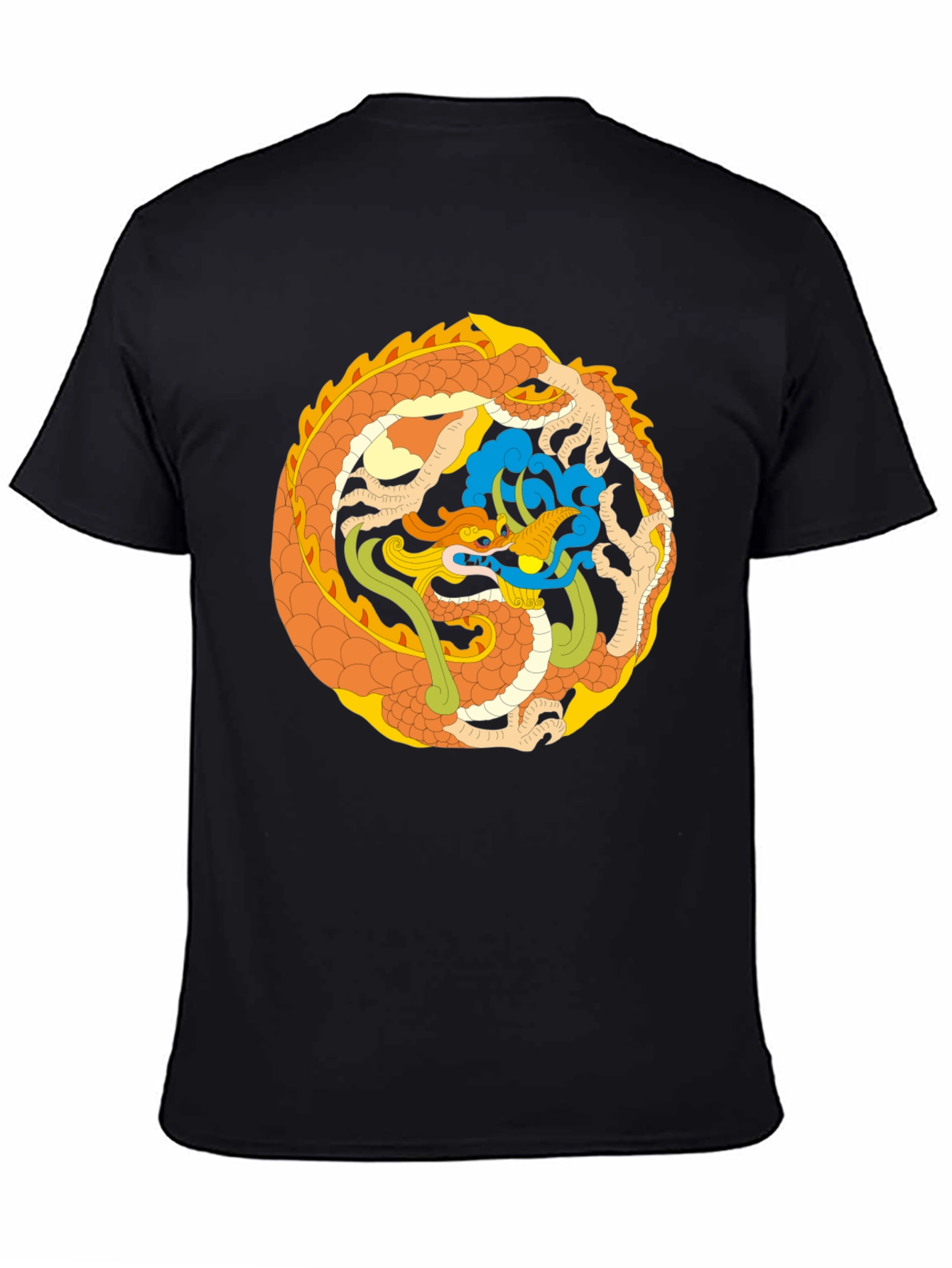 Dragon Circle Graphic Tee - Stylish & Unique Design