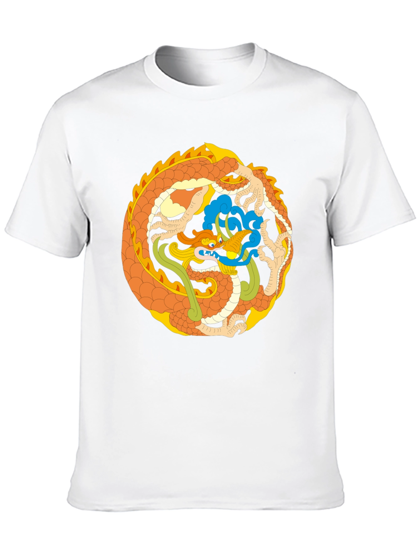 Dragon Circle Graphic Tee - Stylish & Unique Design