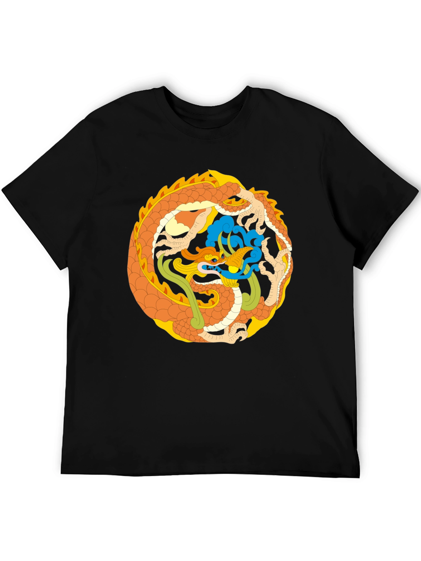 Dragon Circle Graphic Tee - Stylish & Unique Design