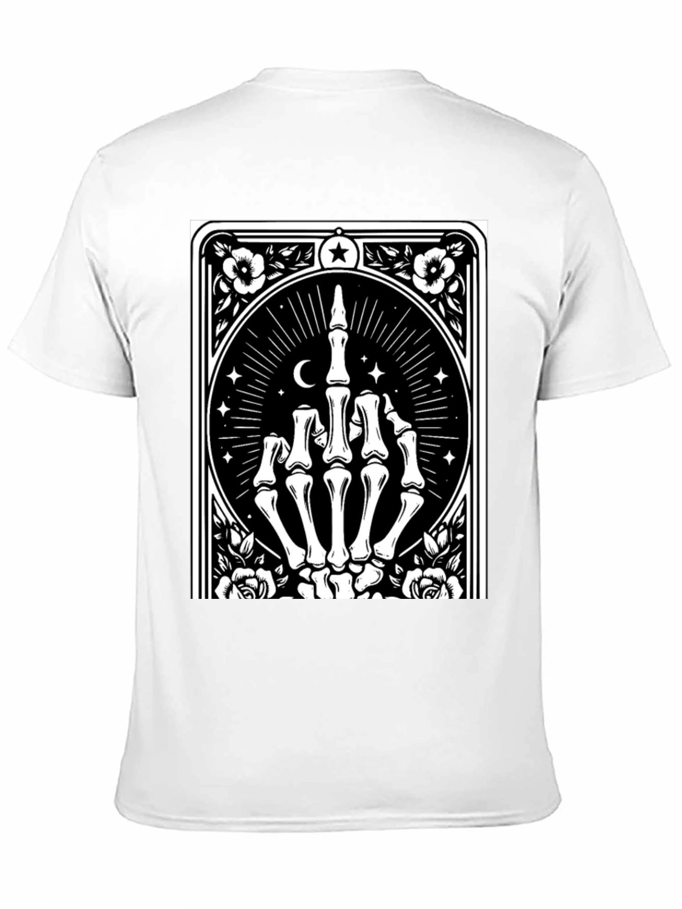 Skeleton Hand Graphic Black T-Shirt