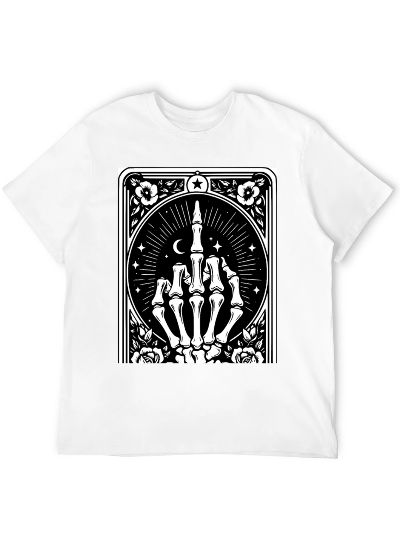 Skeleton Hand Graphic Black T-Shirt