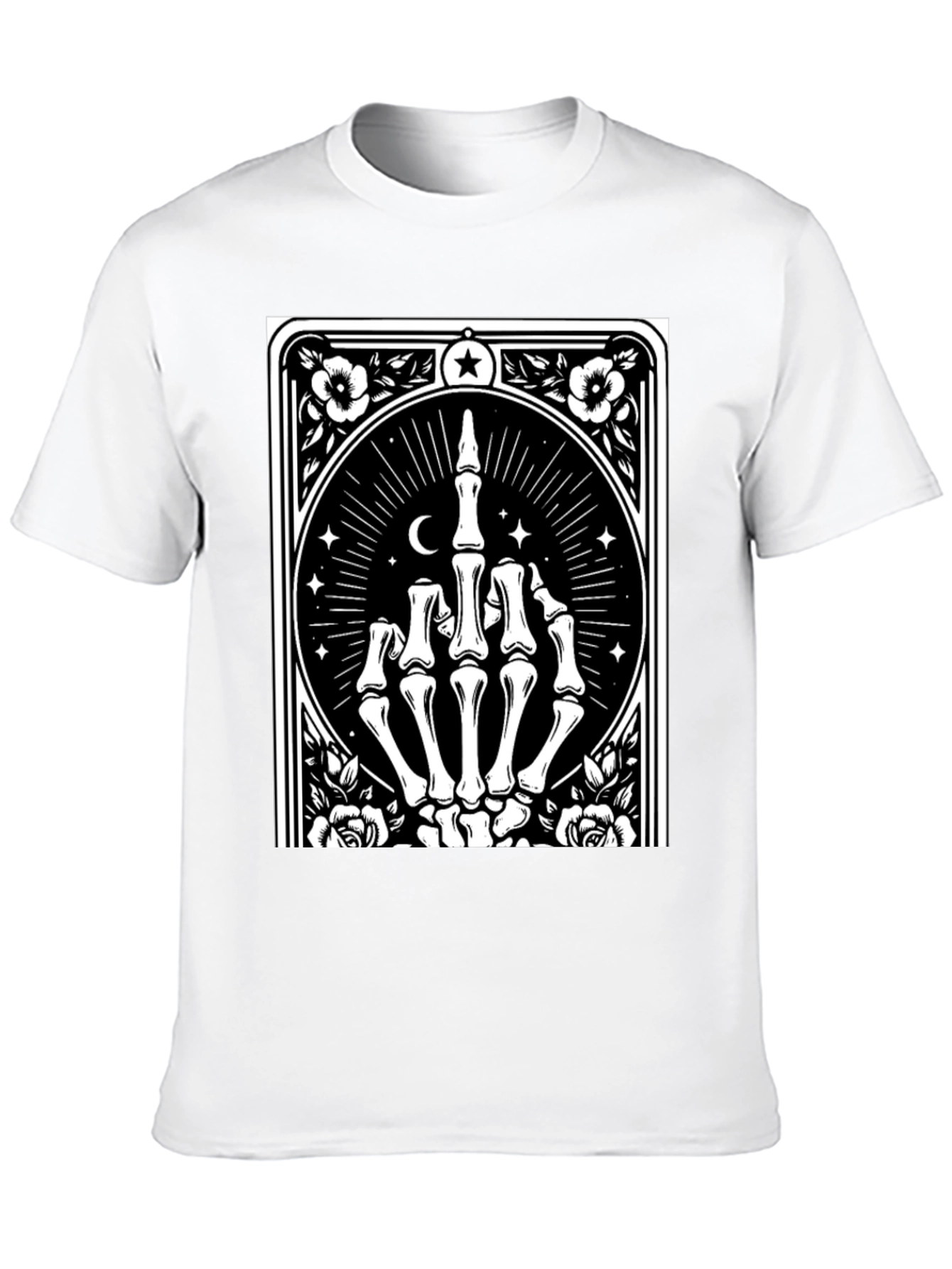 Skeleton Hand Graphic Black T-Shirt