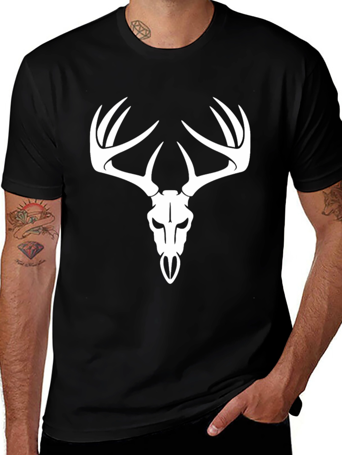 Deer Skull T-Shirt - Hunting & Outdoors Apparel