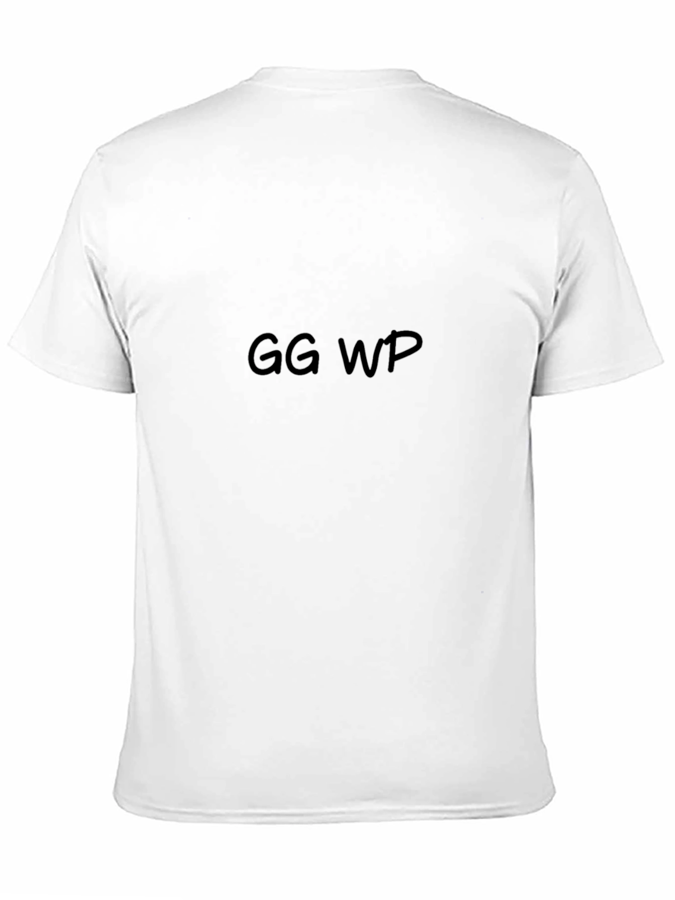 Mens Black T-Shirt - GG WP Print Casual Wear