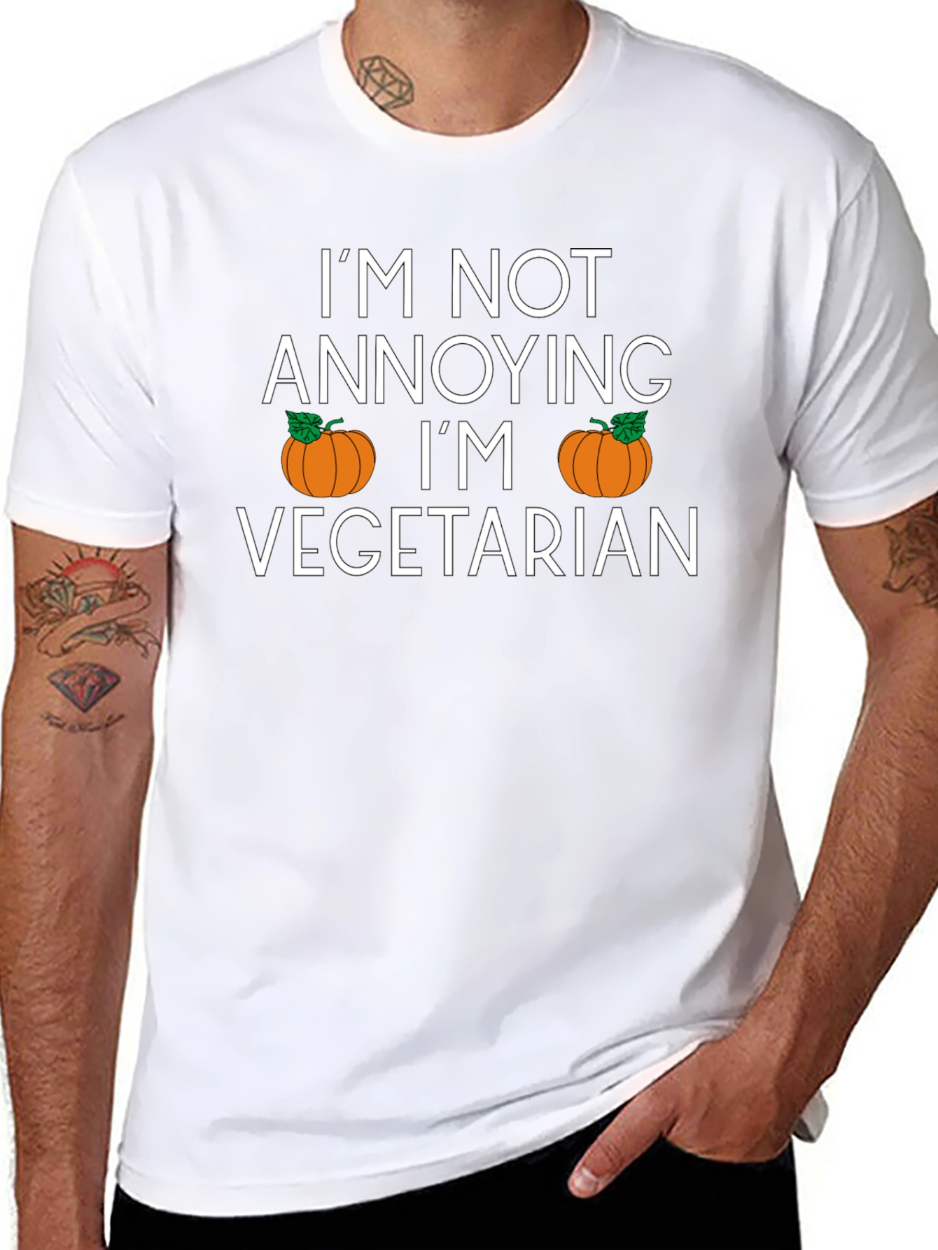 Funny Vegetarian Pumpkin T-Shirt