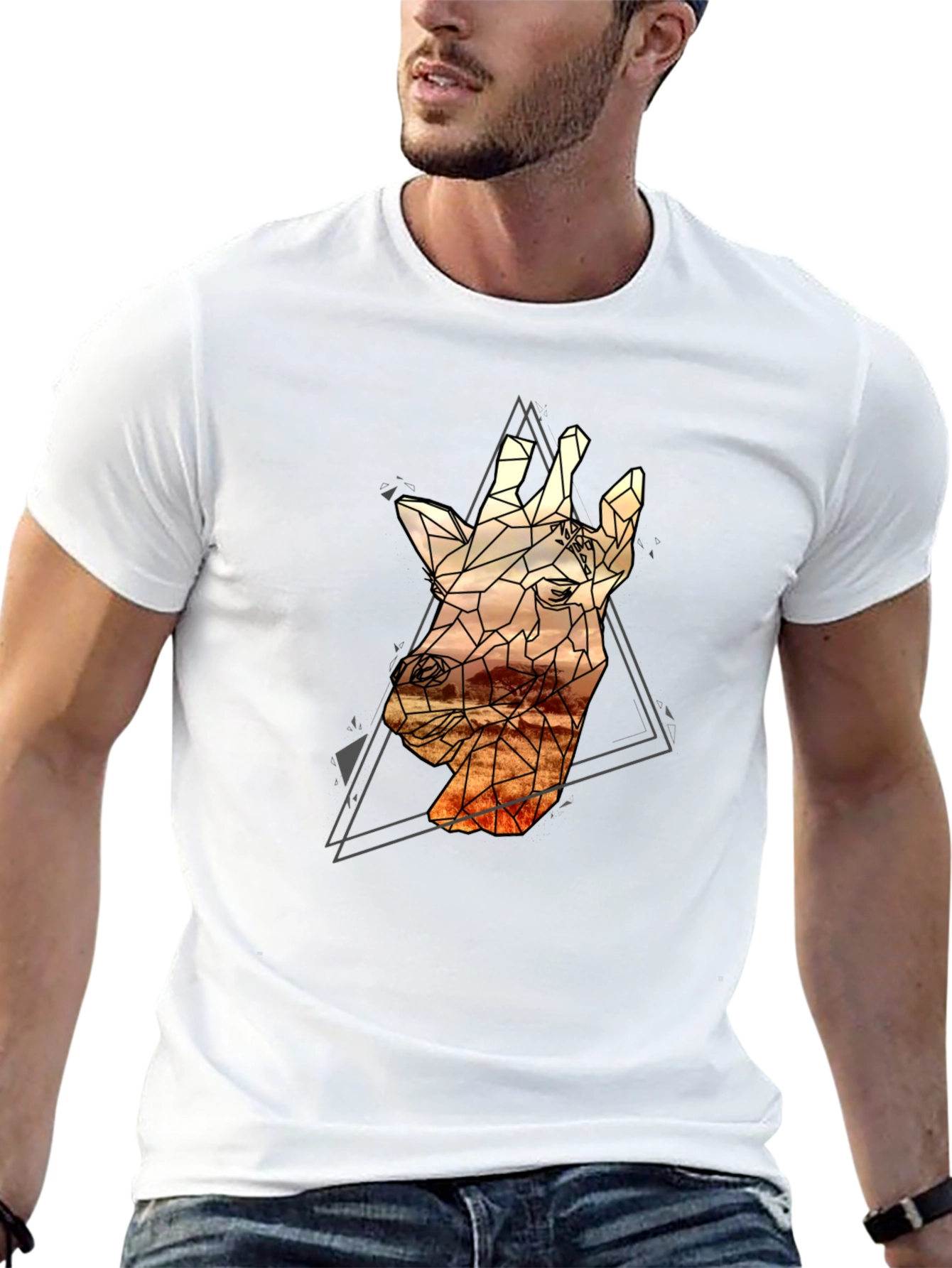 Geometric Giraffe T-Shirt
