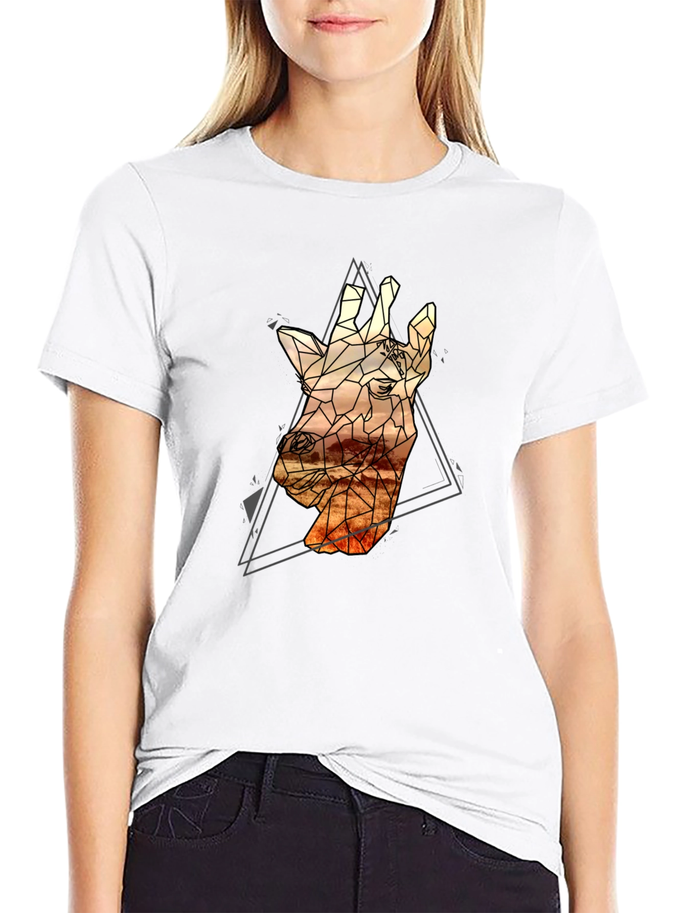Geometric Giraffe T-Shirt