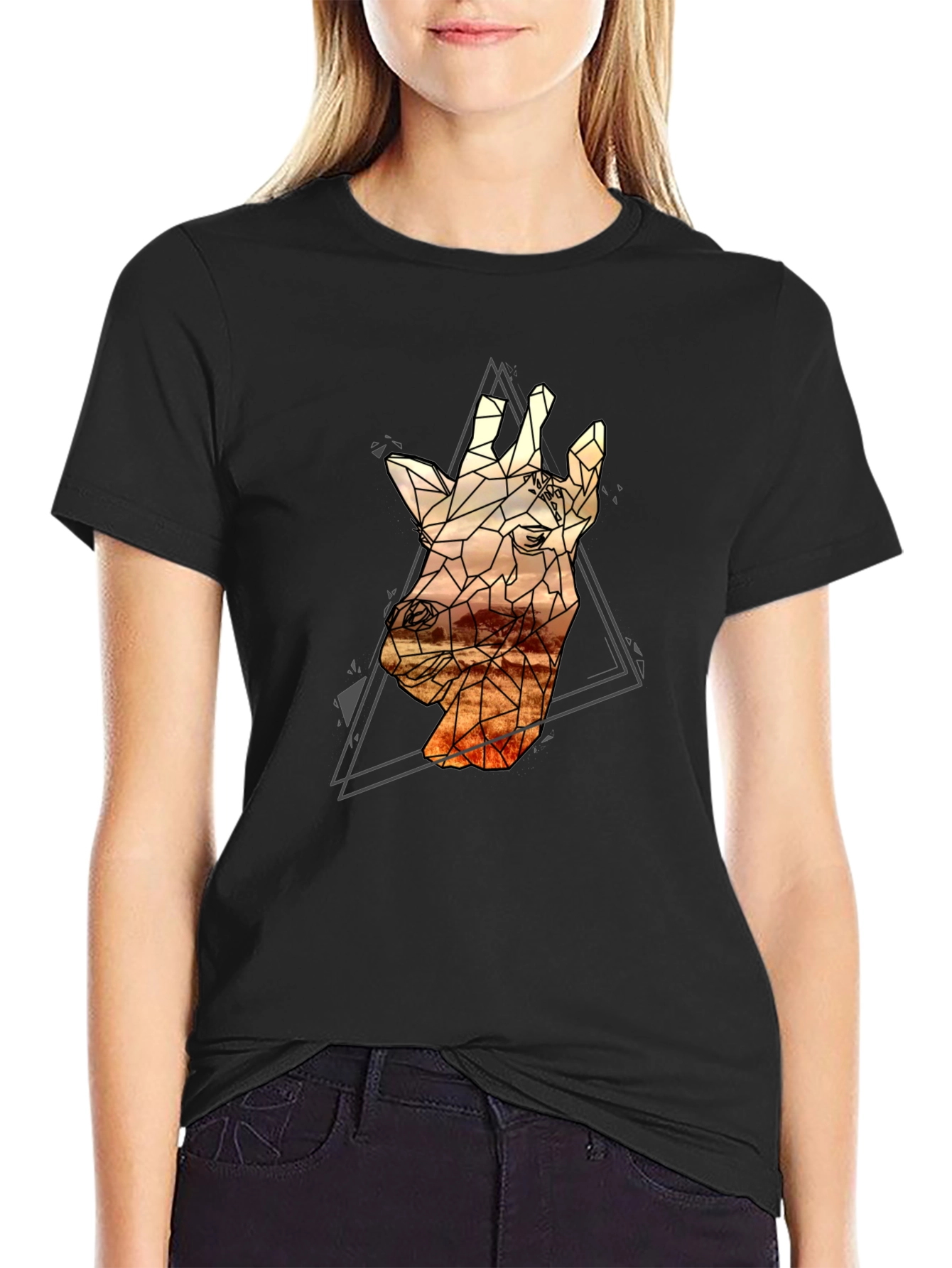 Geometric Giraffe T-Shirt