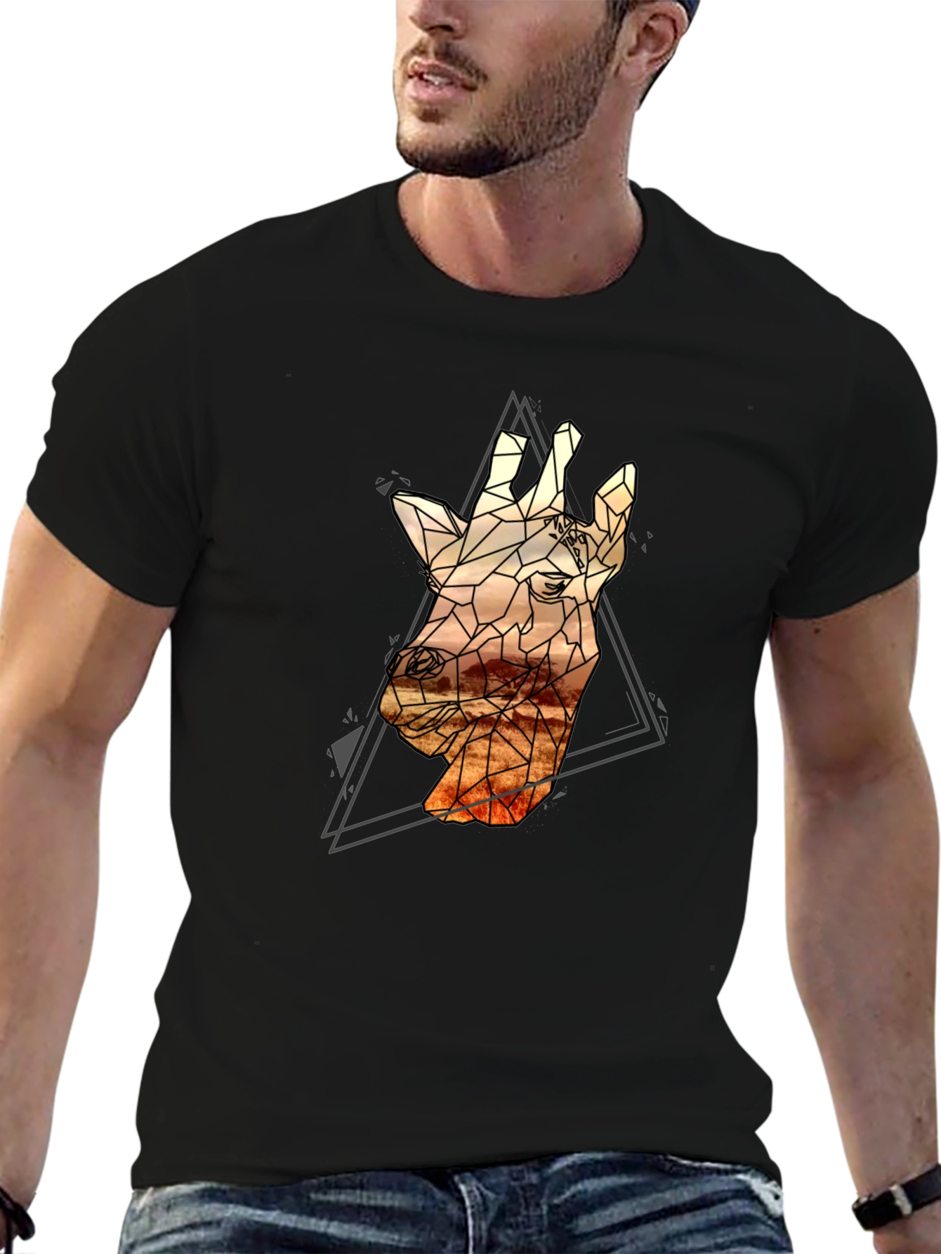 Geometric Giraffe T-Shirt