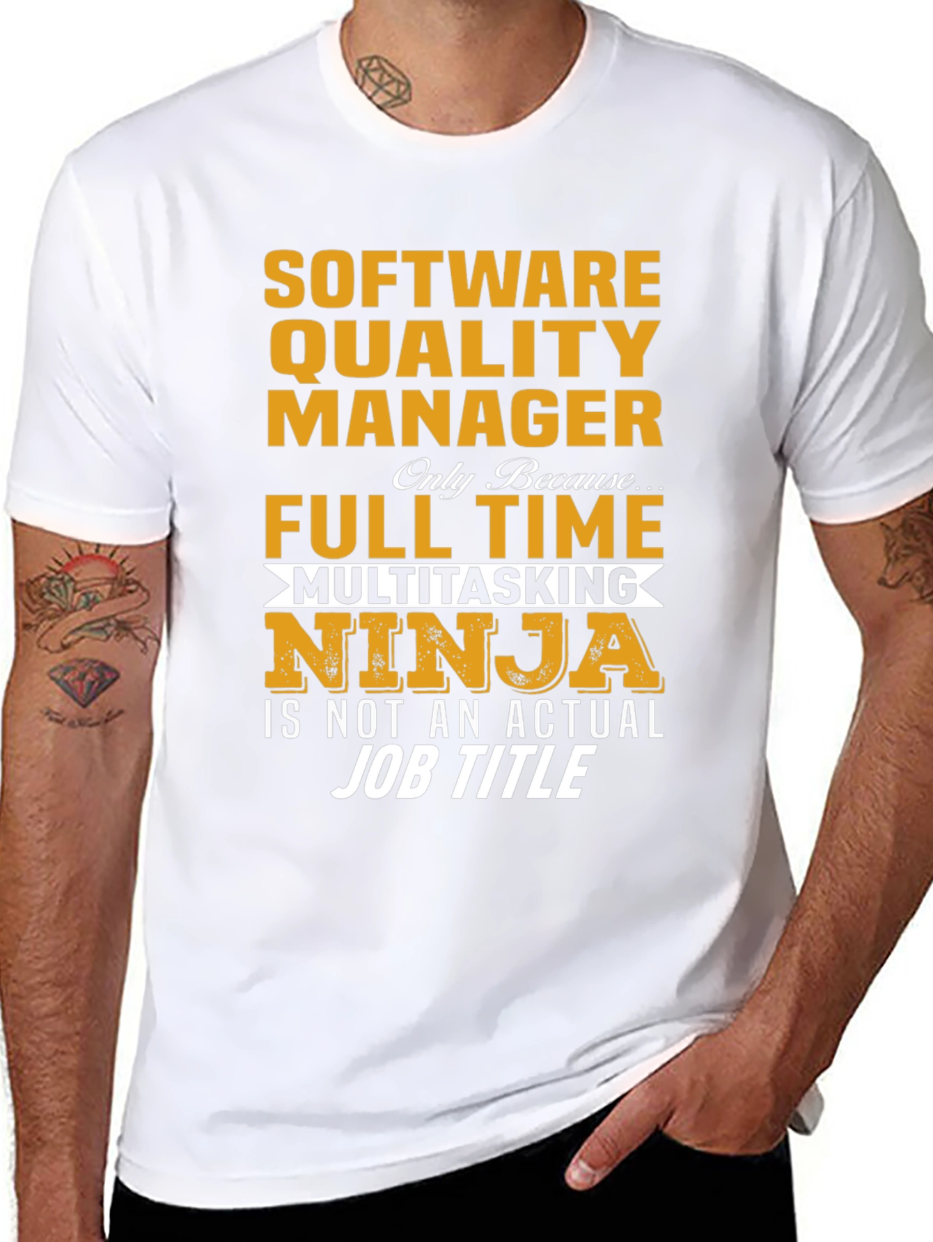 Software Quality Manager T-Shirt - Ninja Job Title