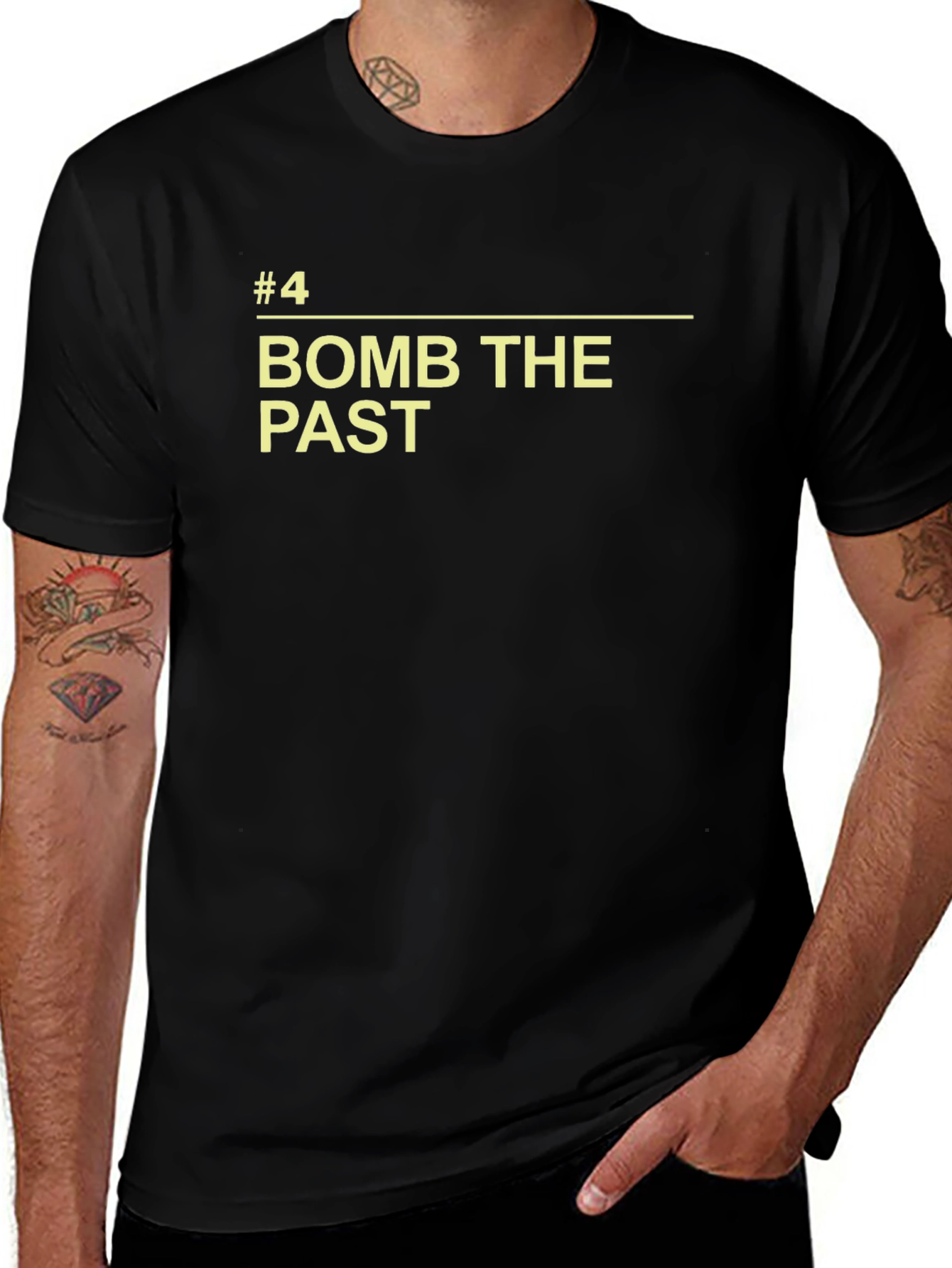Bomb the Past Graphic Tee - Cool Retro Design