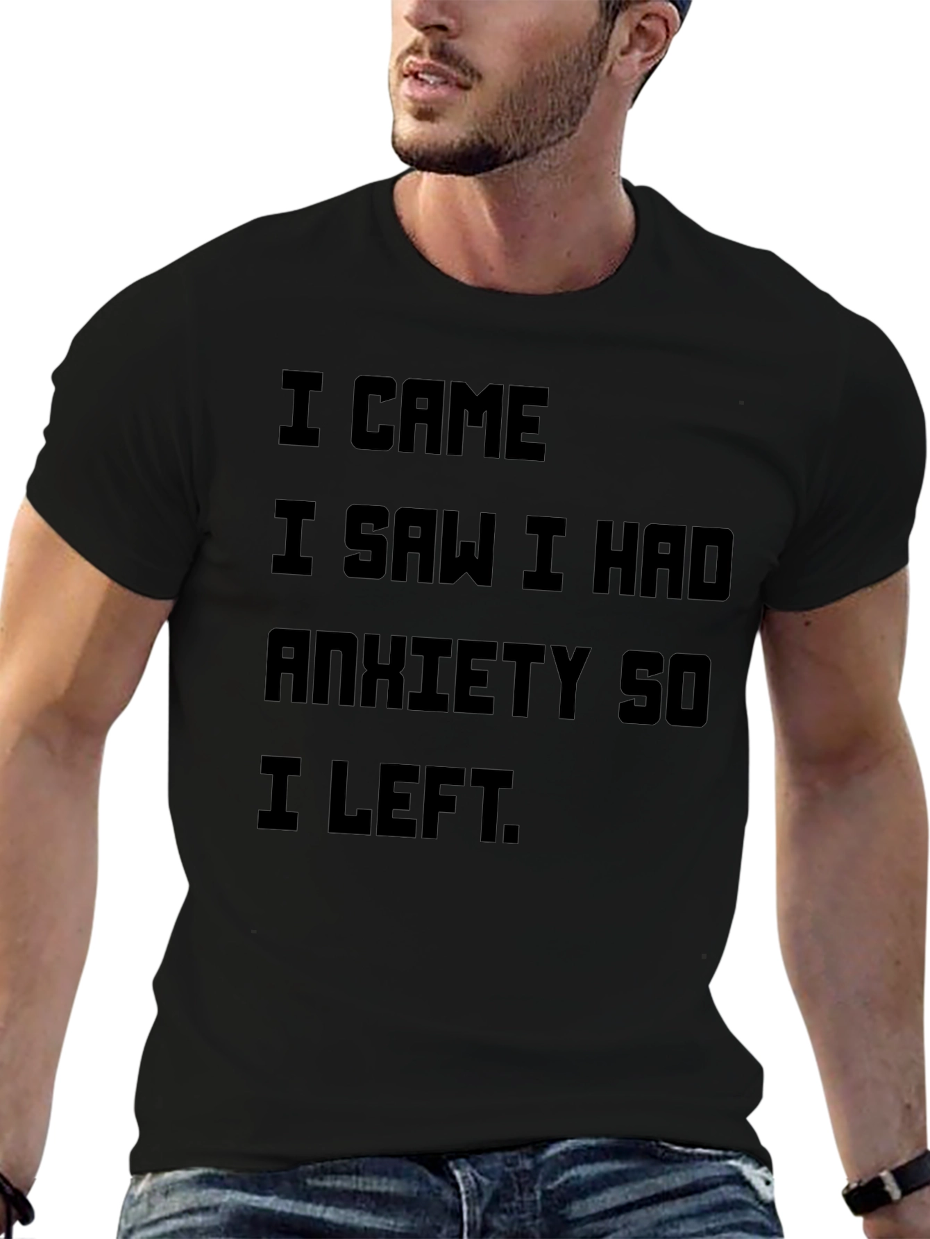 Anxiety Funny Graphic T-Shirt