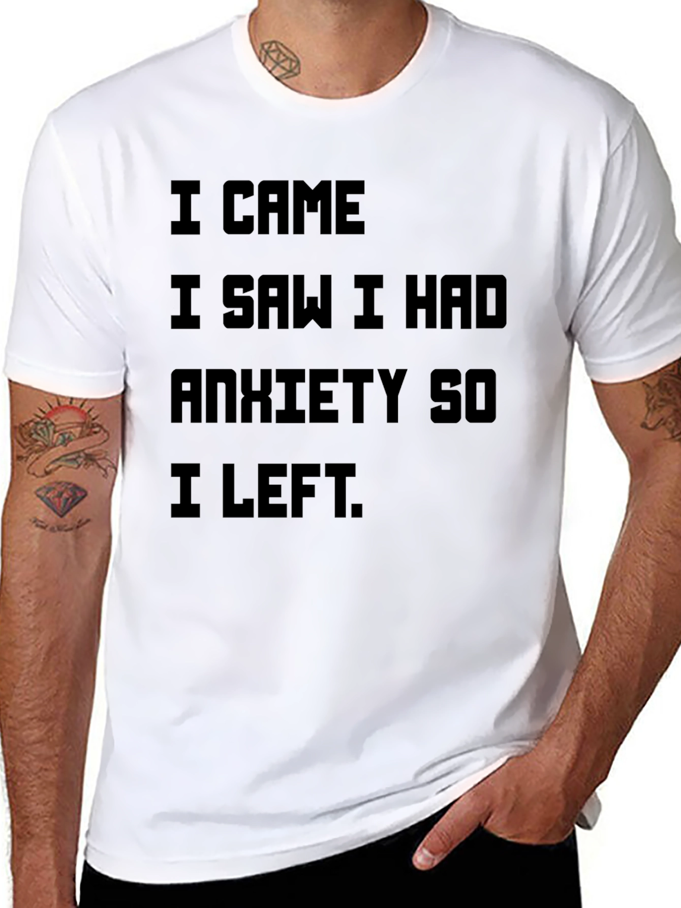 Anxiety Funny Graphic T-Shirt