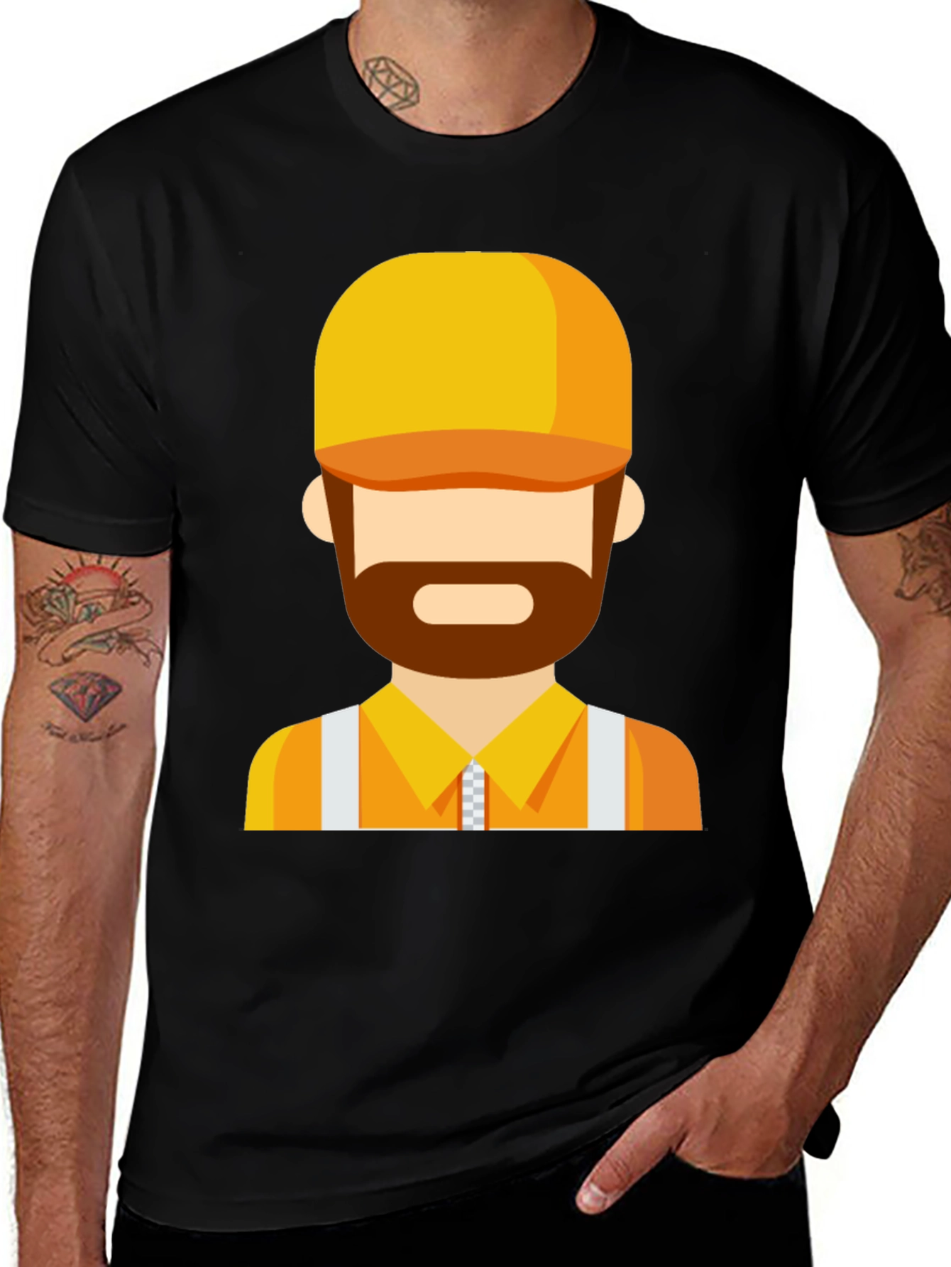 Construction Worker Graphic Tee