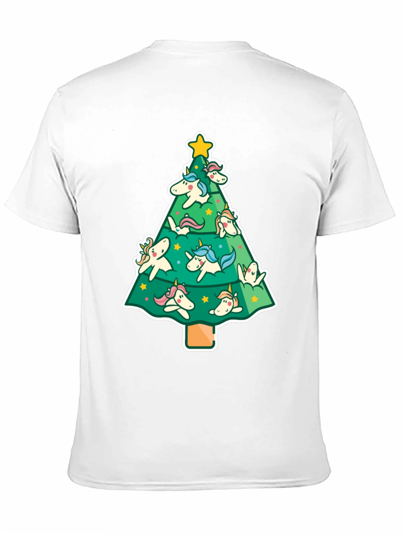 Unicorn Christmas Tree Graphic Tee