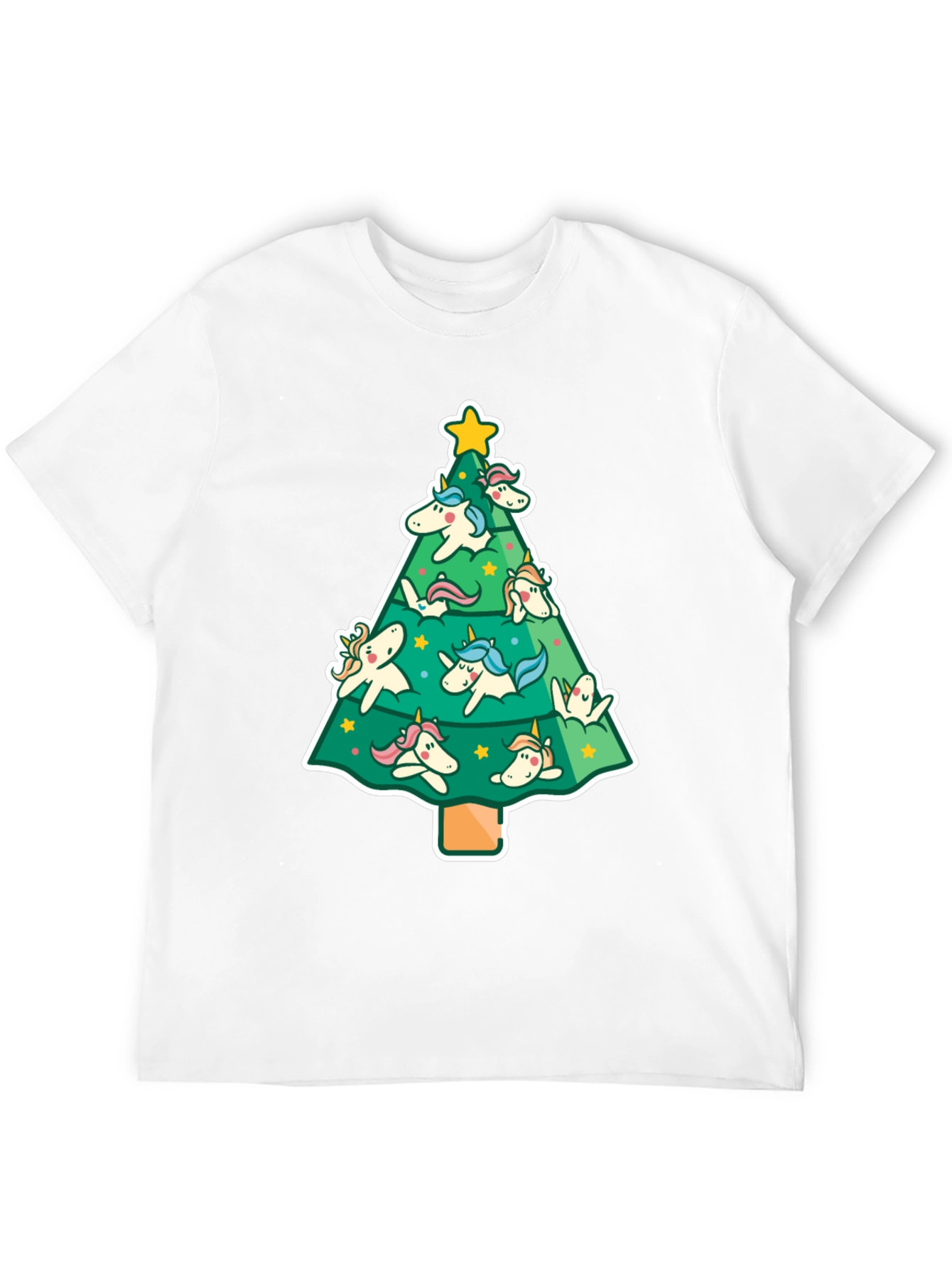 Unicorn Christmas Tree Graphic Tee