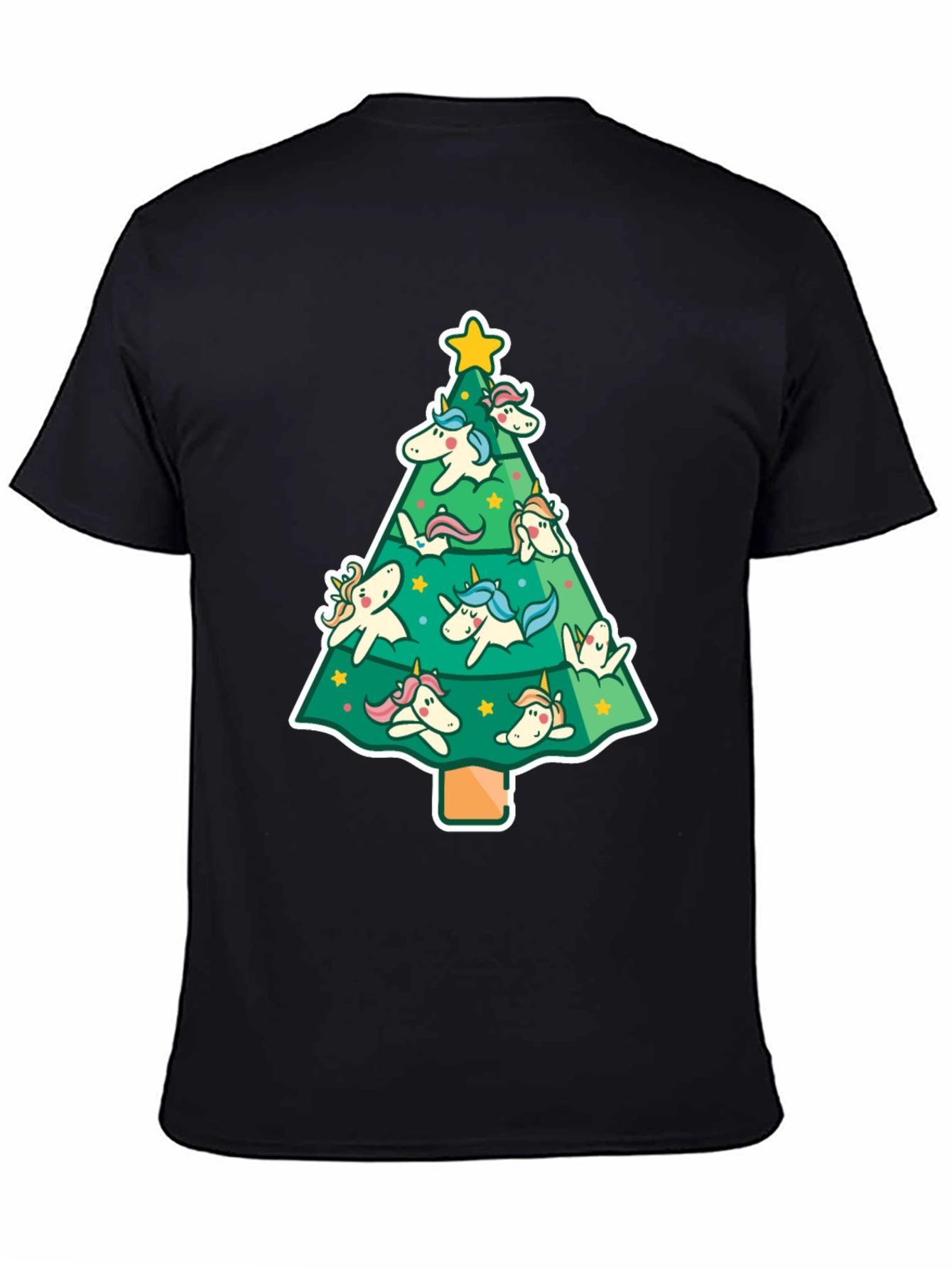 Unicorn Christmas Tree Graphic Tee