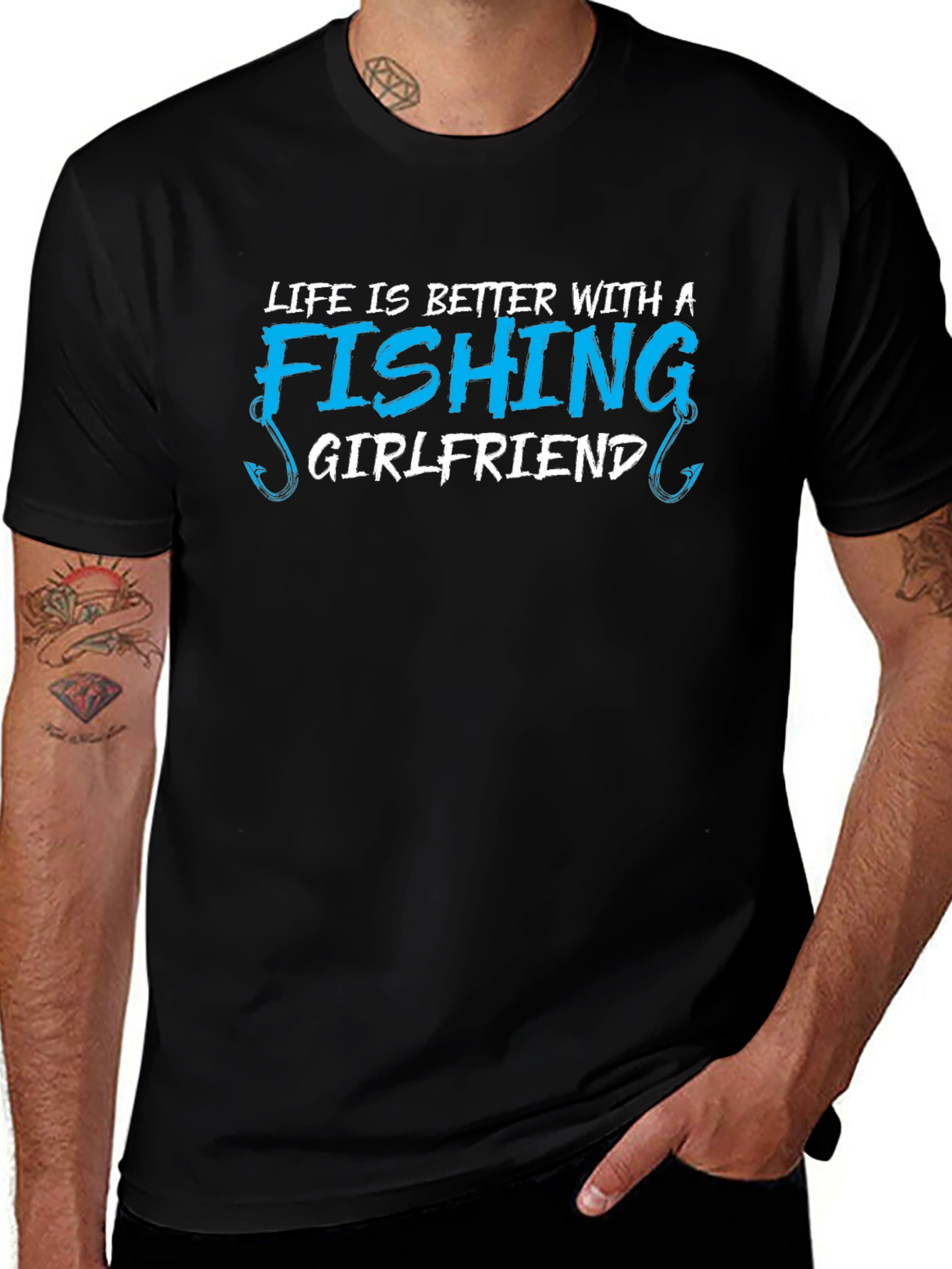 Fishing Girlfriend T-Shirt - Life is Better!